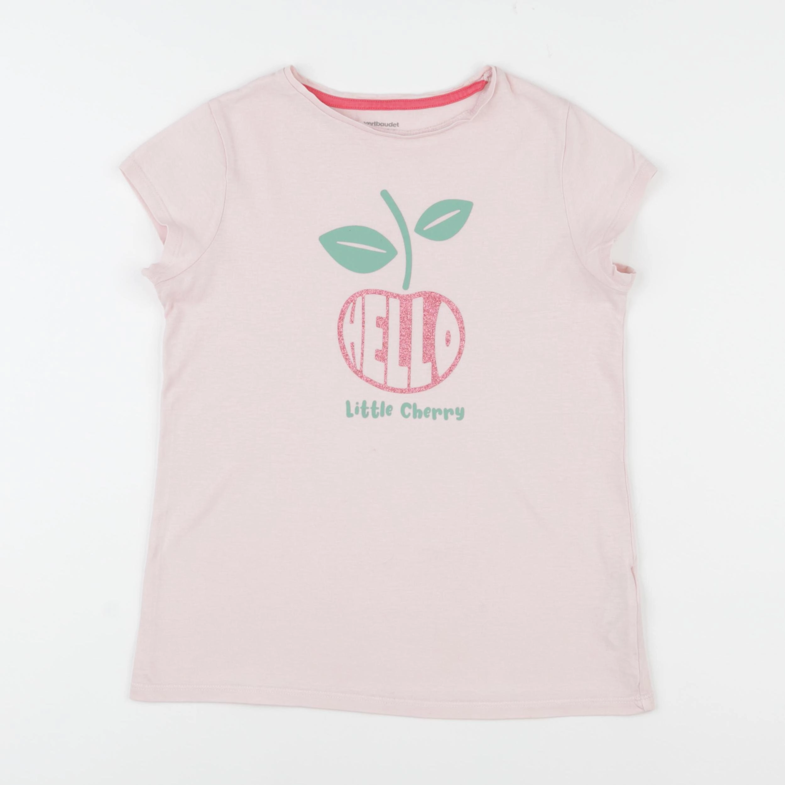 Vertbaudet - tee-shirt rose - 10 ans