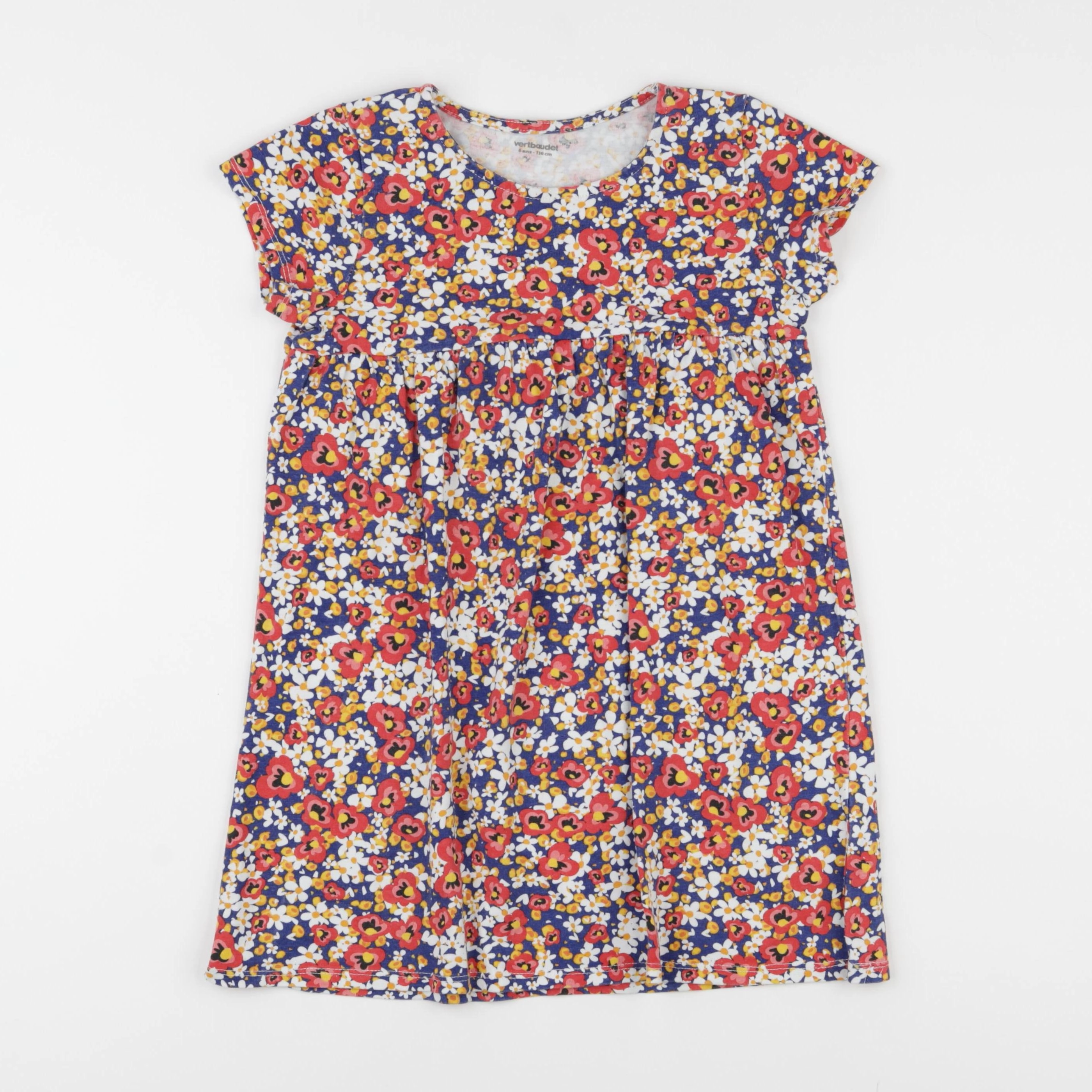 Vertbaudet - robe multicolore - 6 ans
