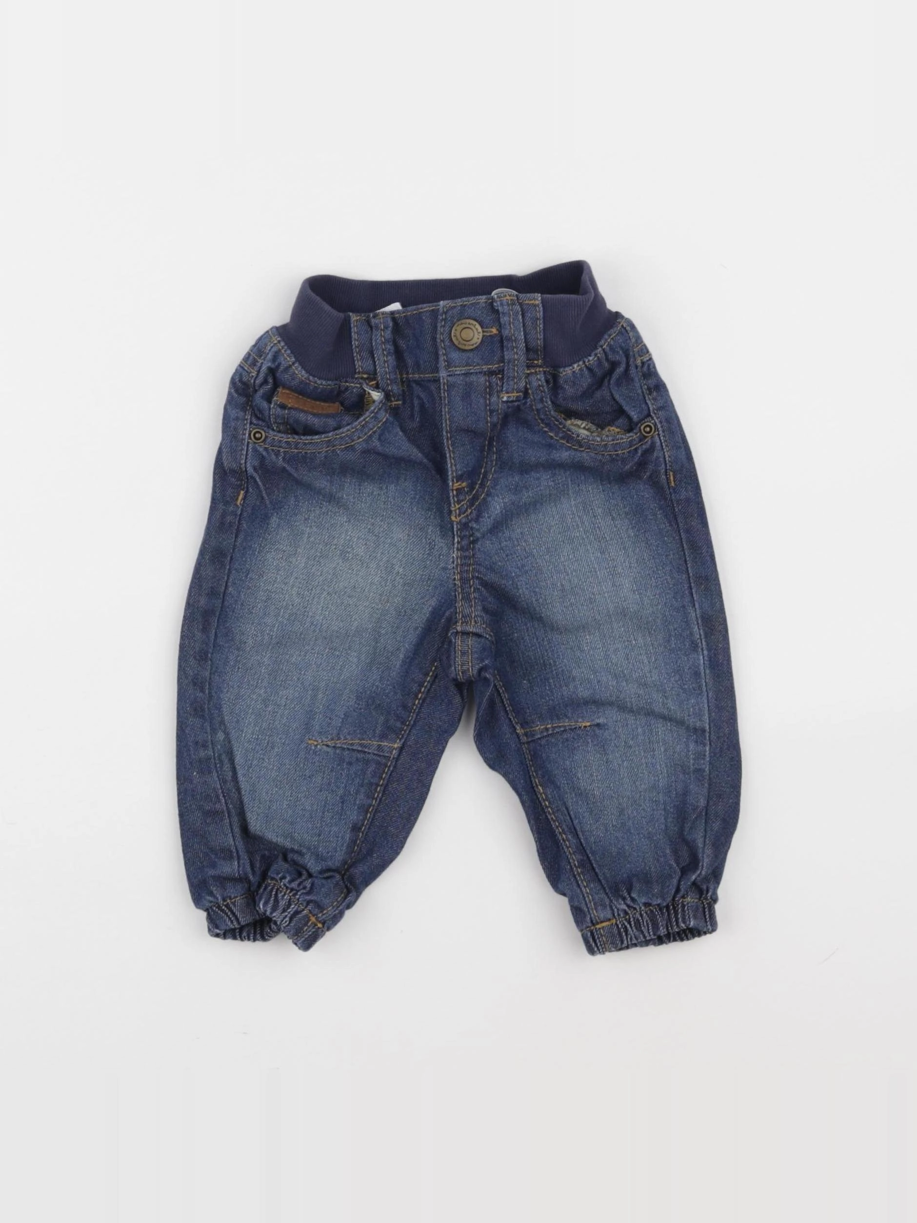 H&M - jean bleu - 3/6 mois