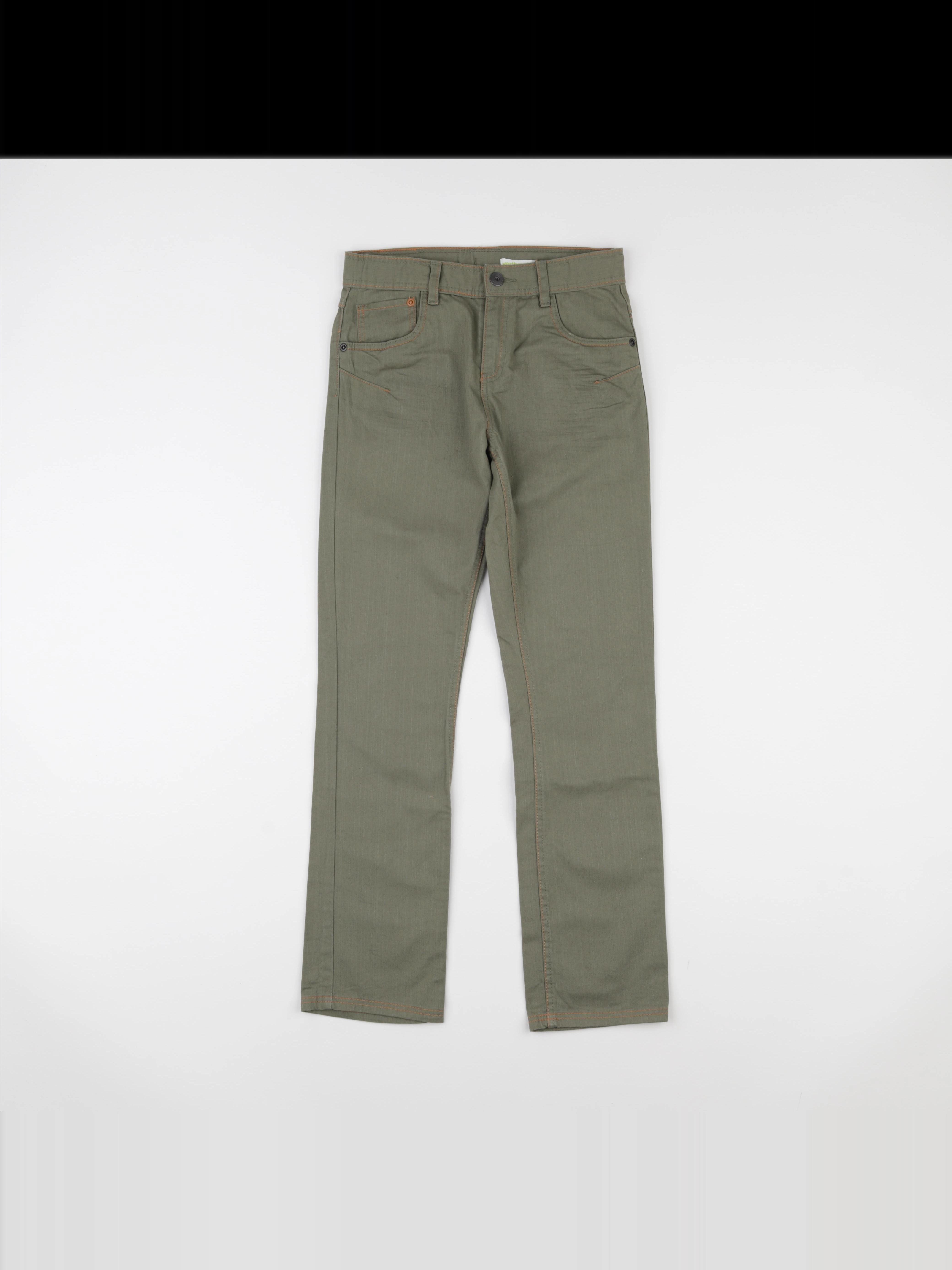Vertbaudet - pantalon vert - 10 ans
