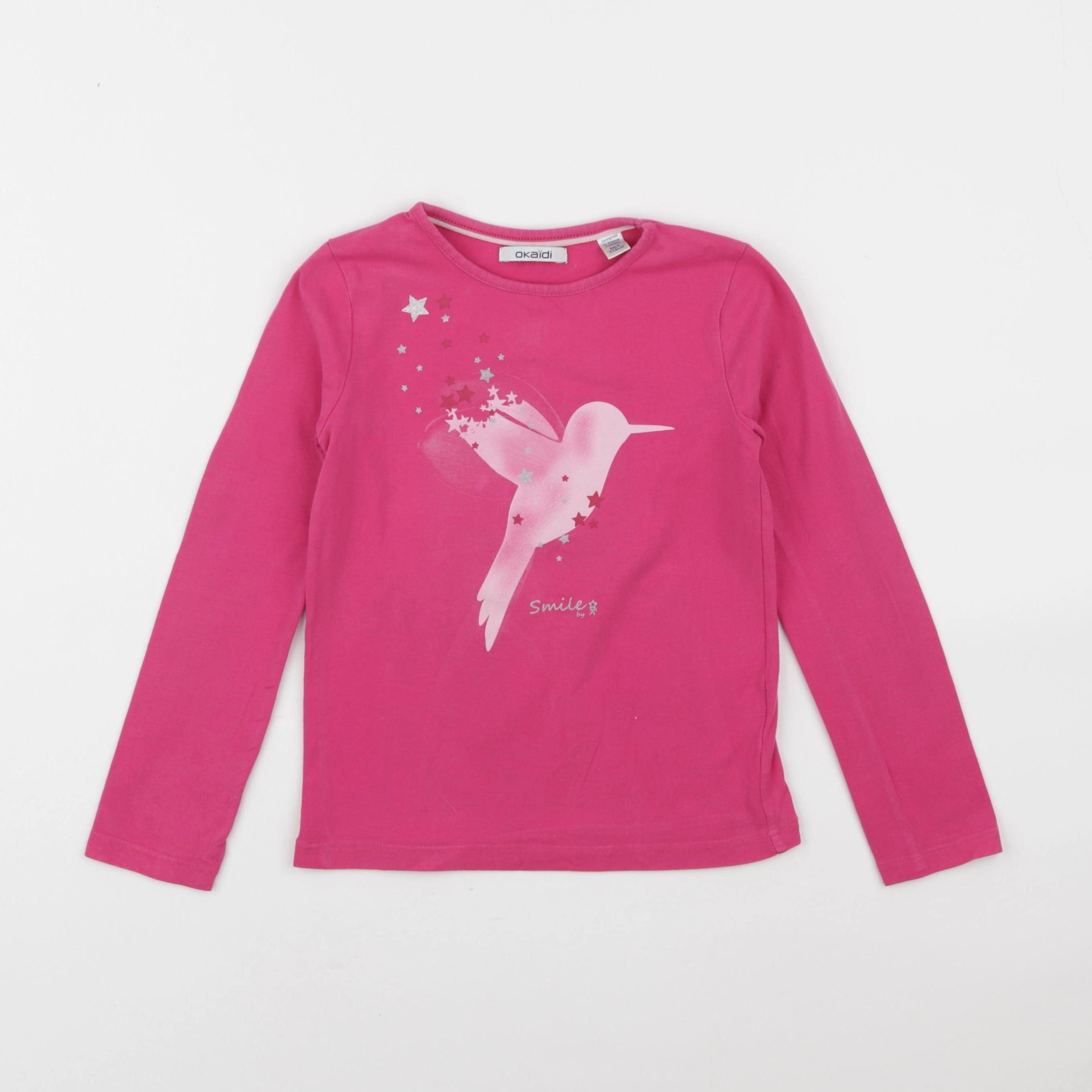 Okaidi - tee-shirt rose - 6 ans