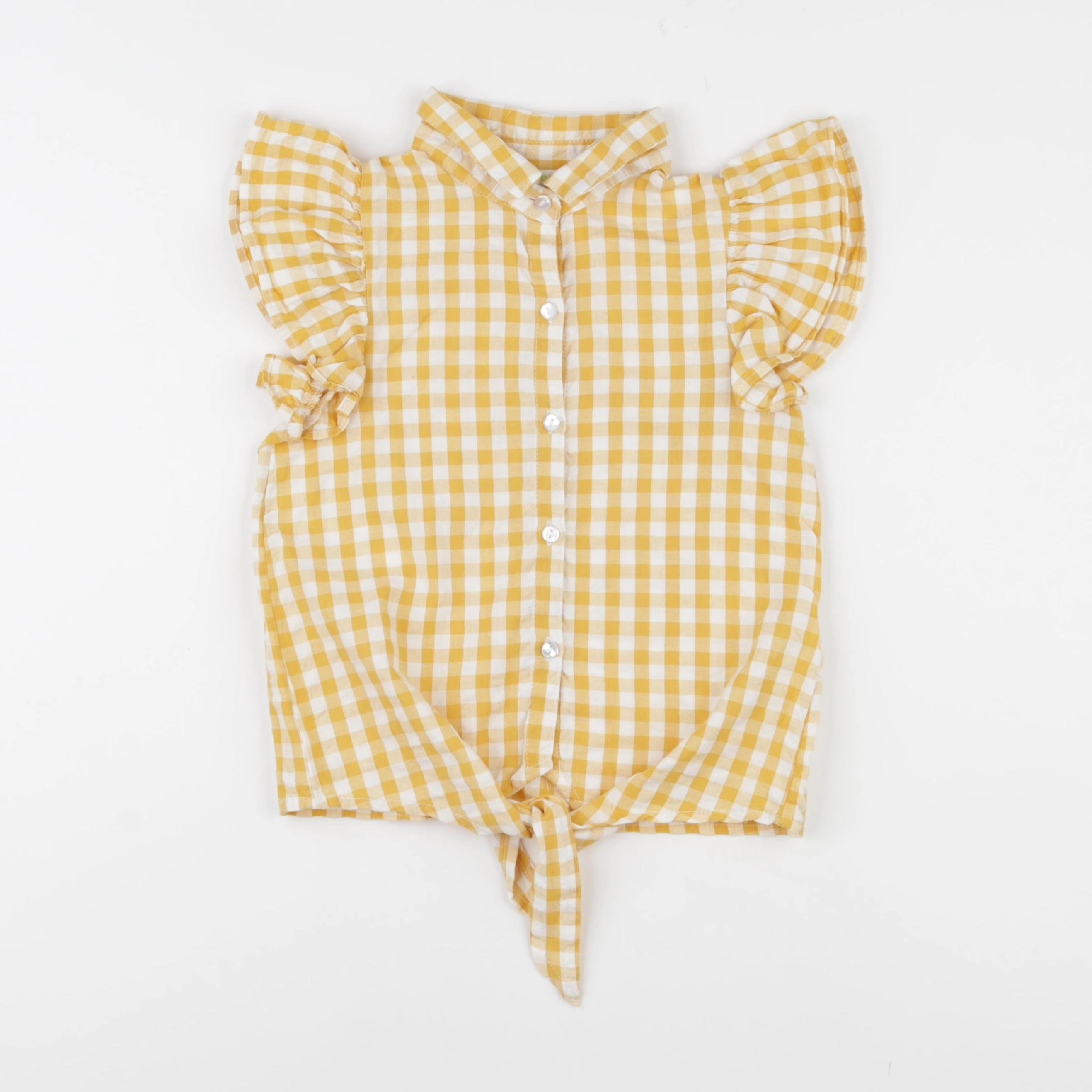 Vertbaudet - chemise jaune - 6 ans