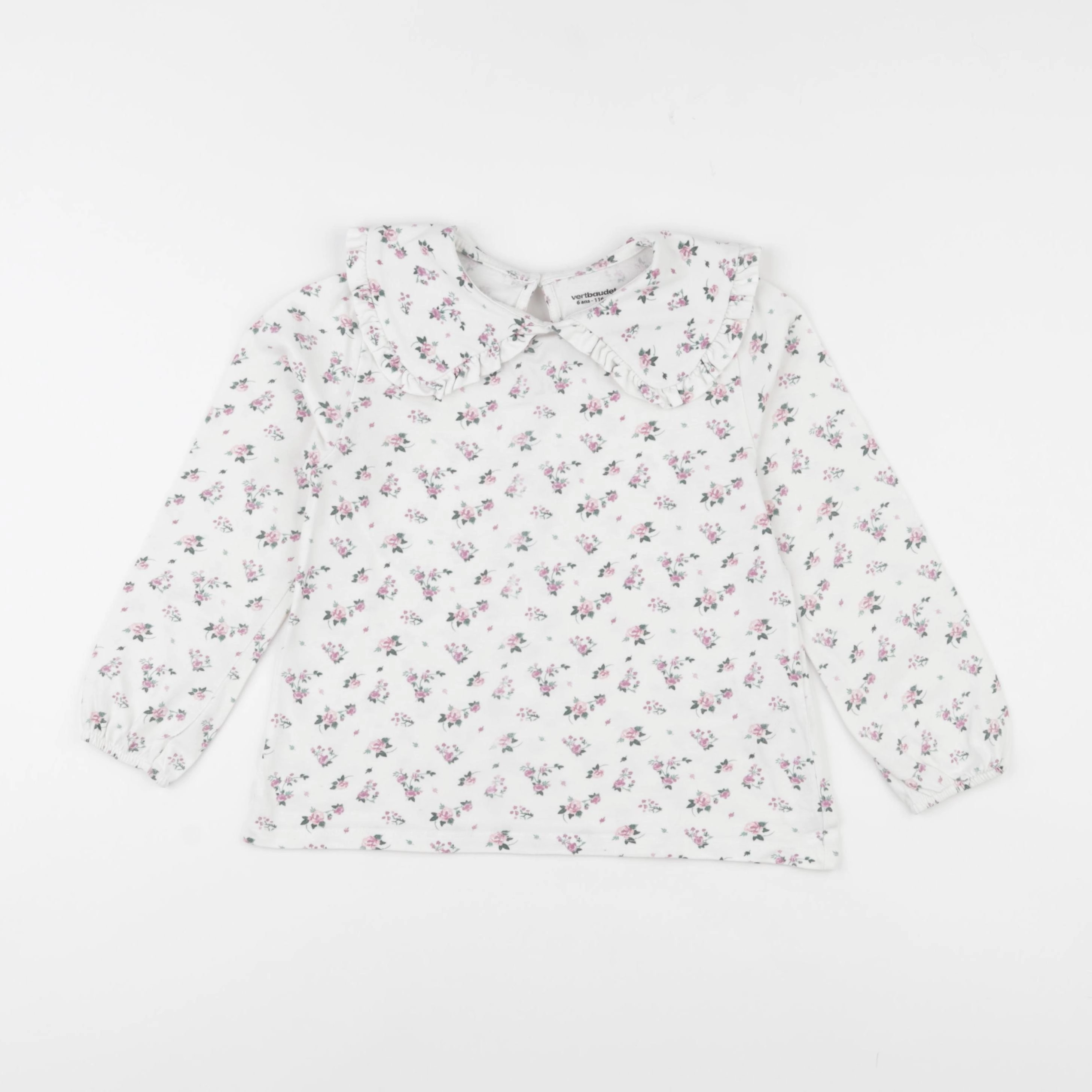 Vertbaudet - tee-shirt beige - 6 ans