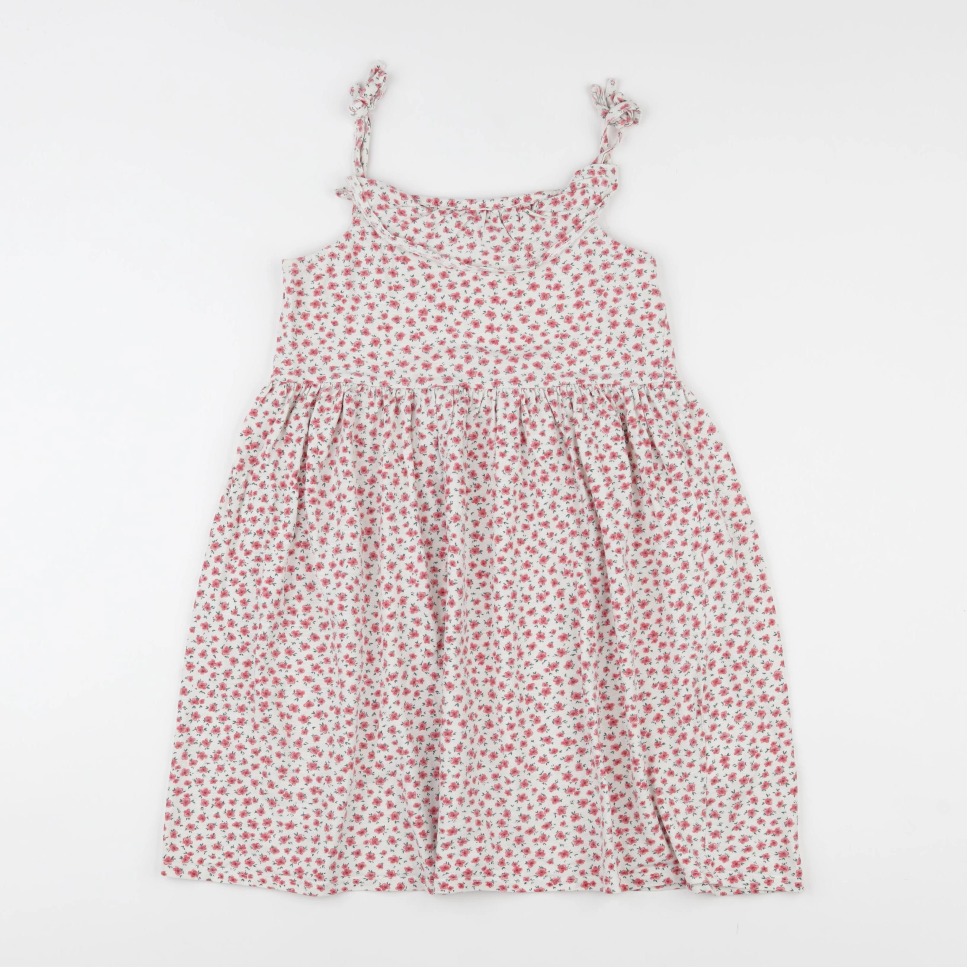 Vertbaudet - robe blanc, rouge - 10 ans