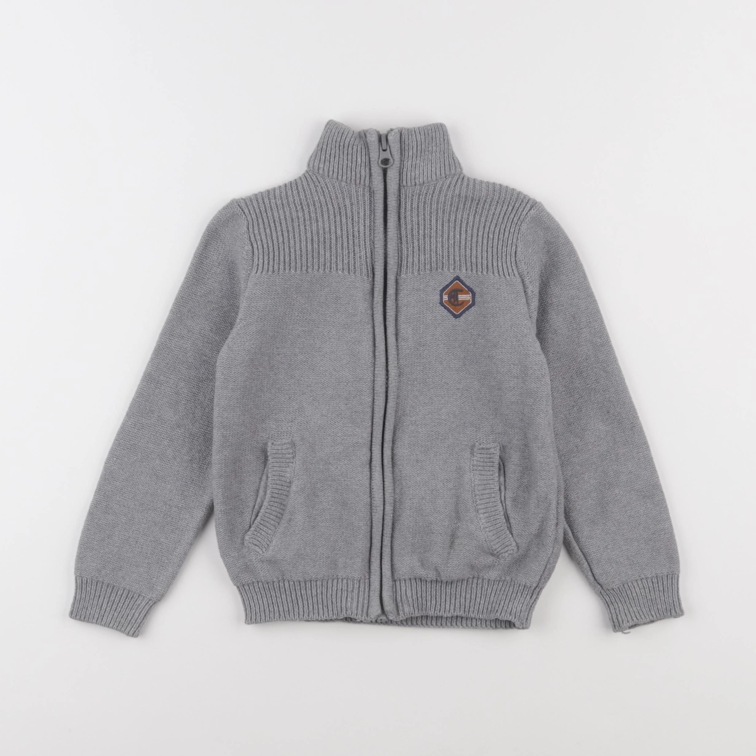 Cyrillus - gilet gris - 4 ans