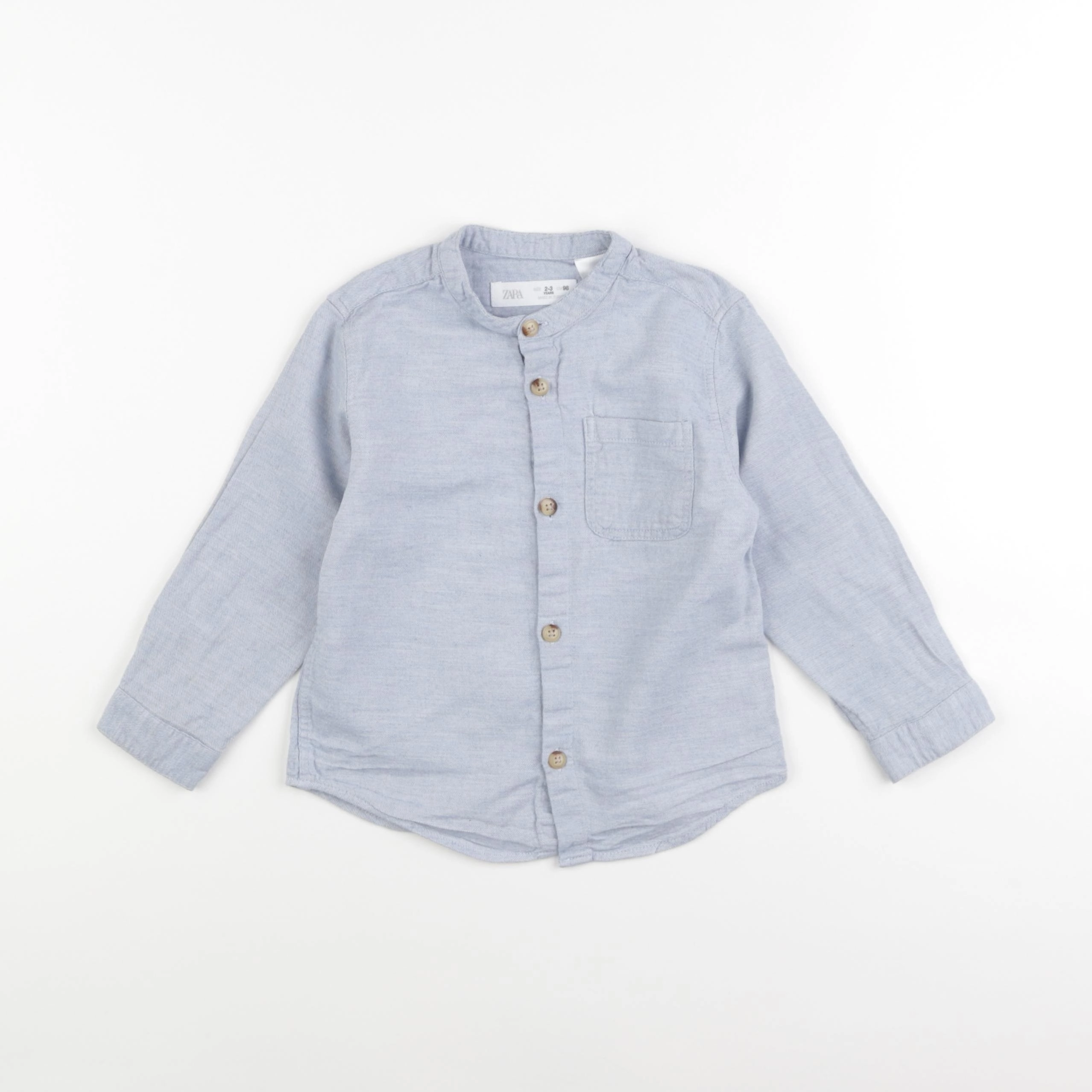 Zara - chemise bleu - 2/3 ans