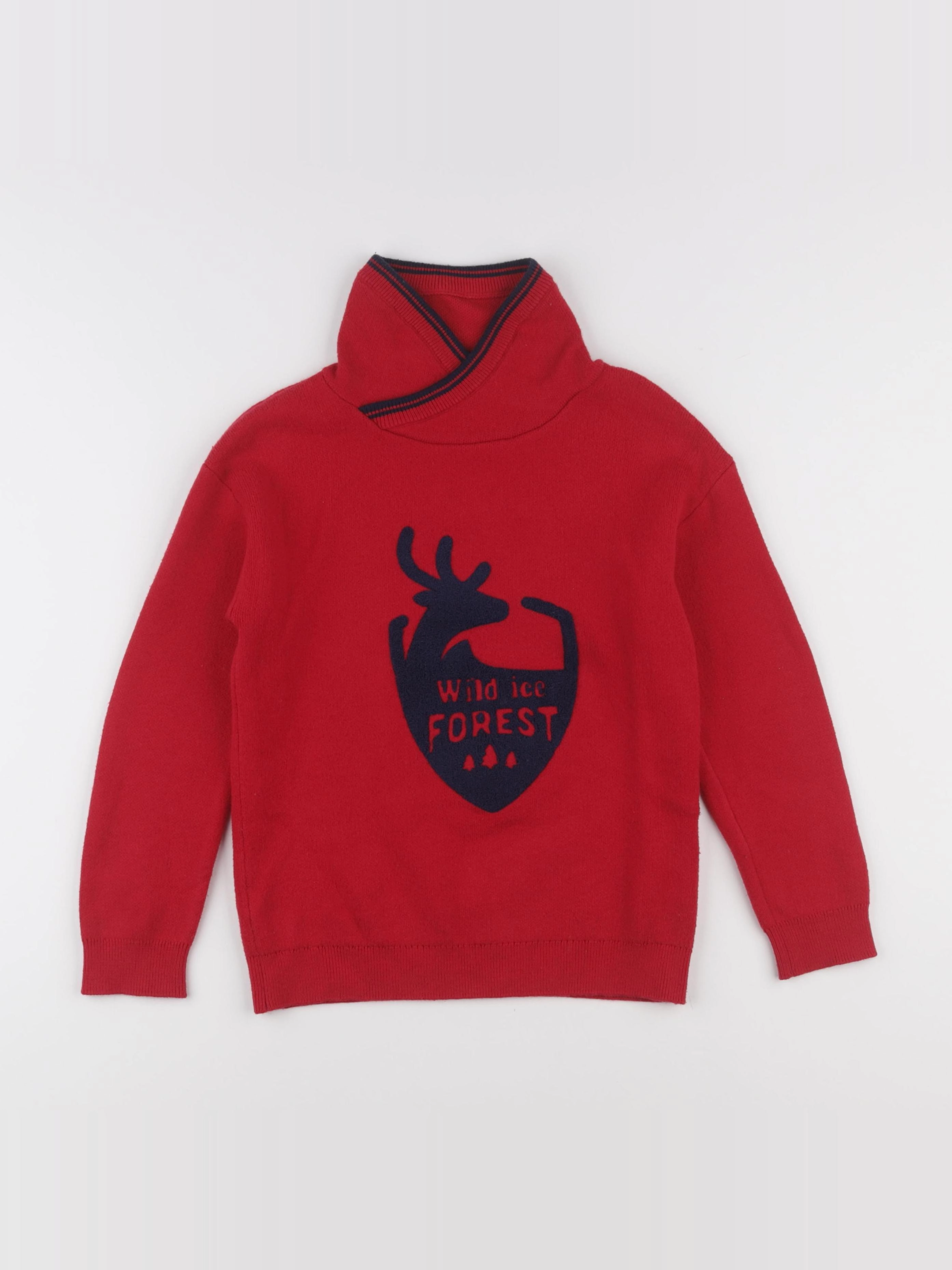 Okaidi - pull rouge - 6 ans