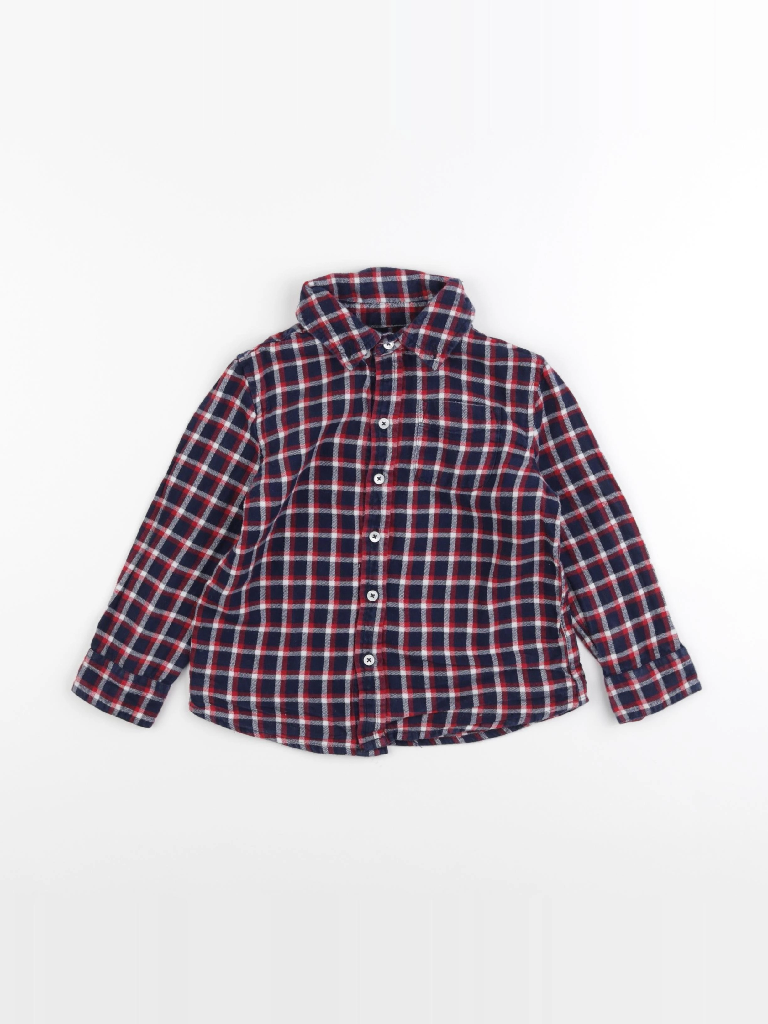 Monoprix - chemise rouge - 3 ans