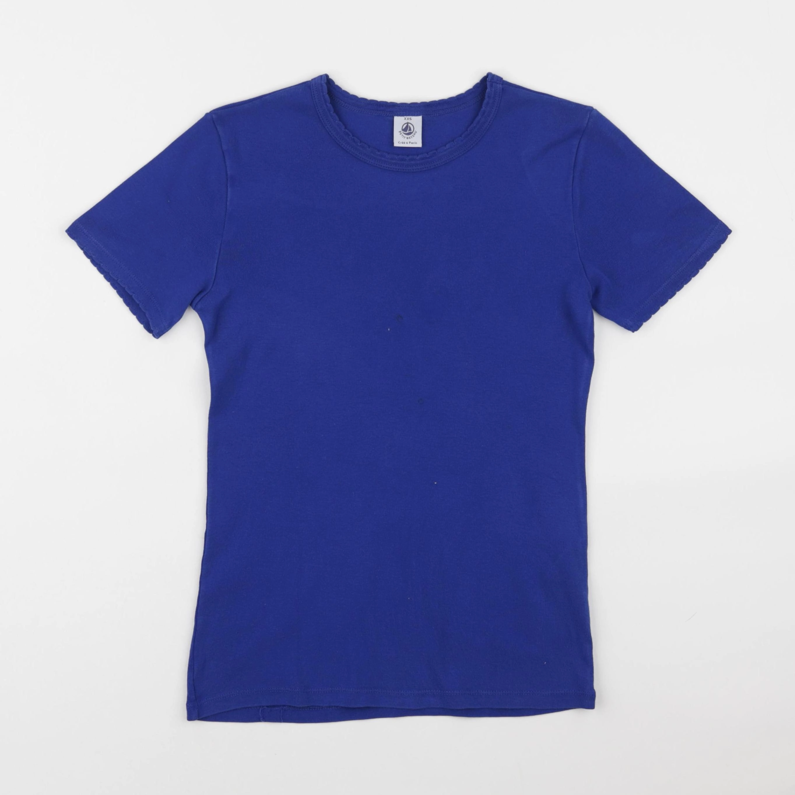 Petit Bateau - maillot de corps bleu - 12/14 ans
