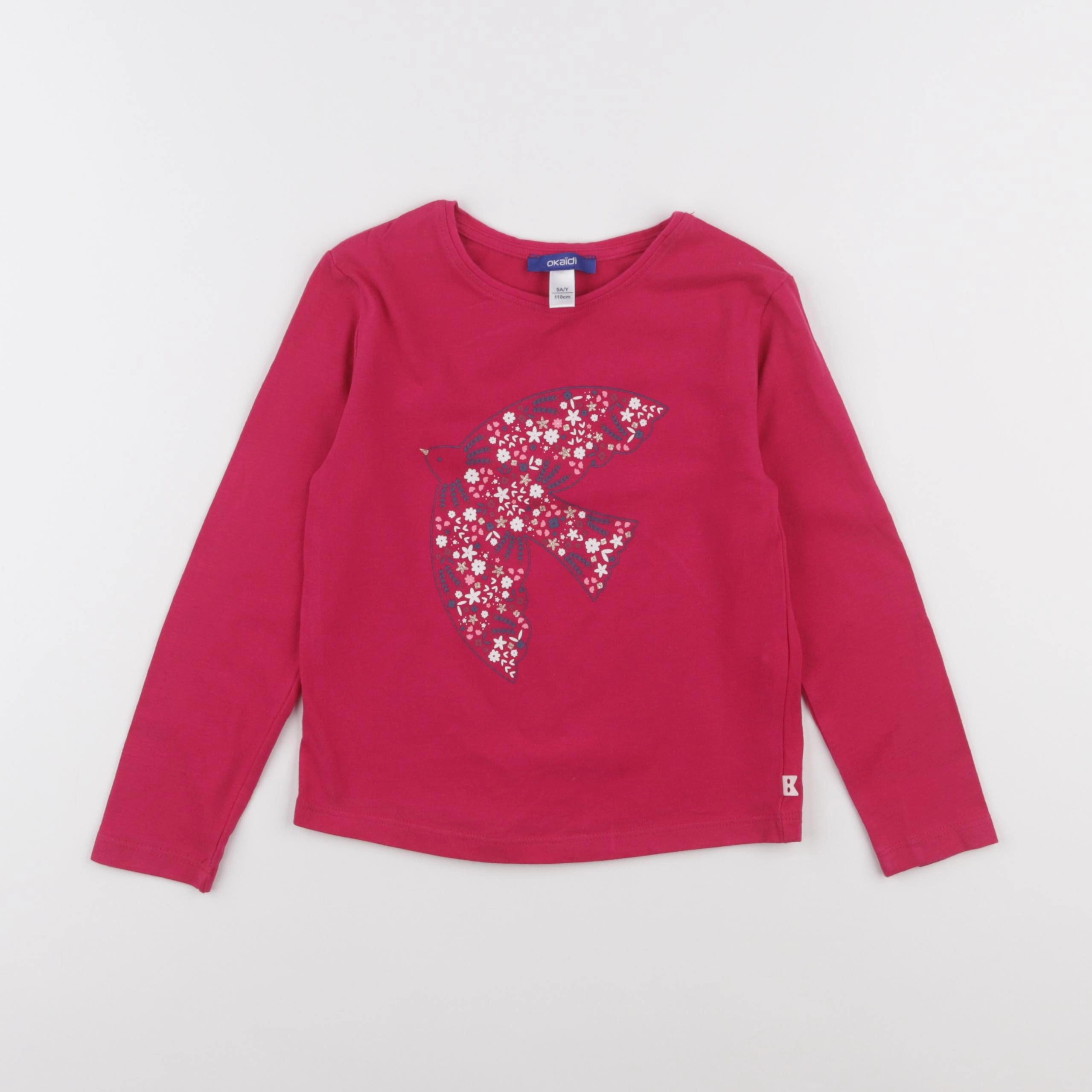 Okaidi - tee-shirt rose - 5 ans