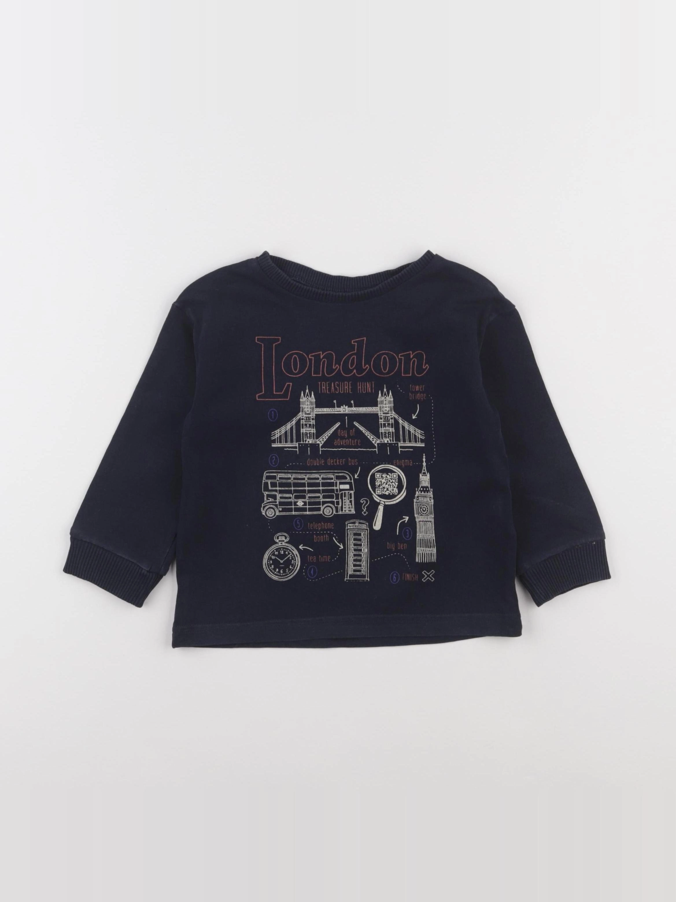 Vertbaudet - sweat bleu - 3 ans
