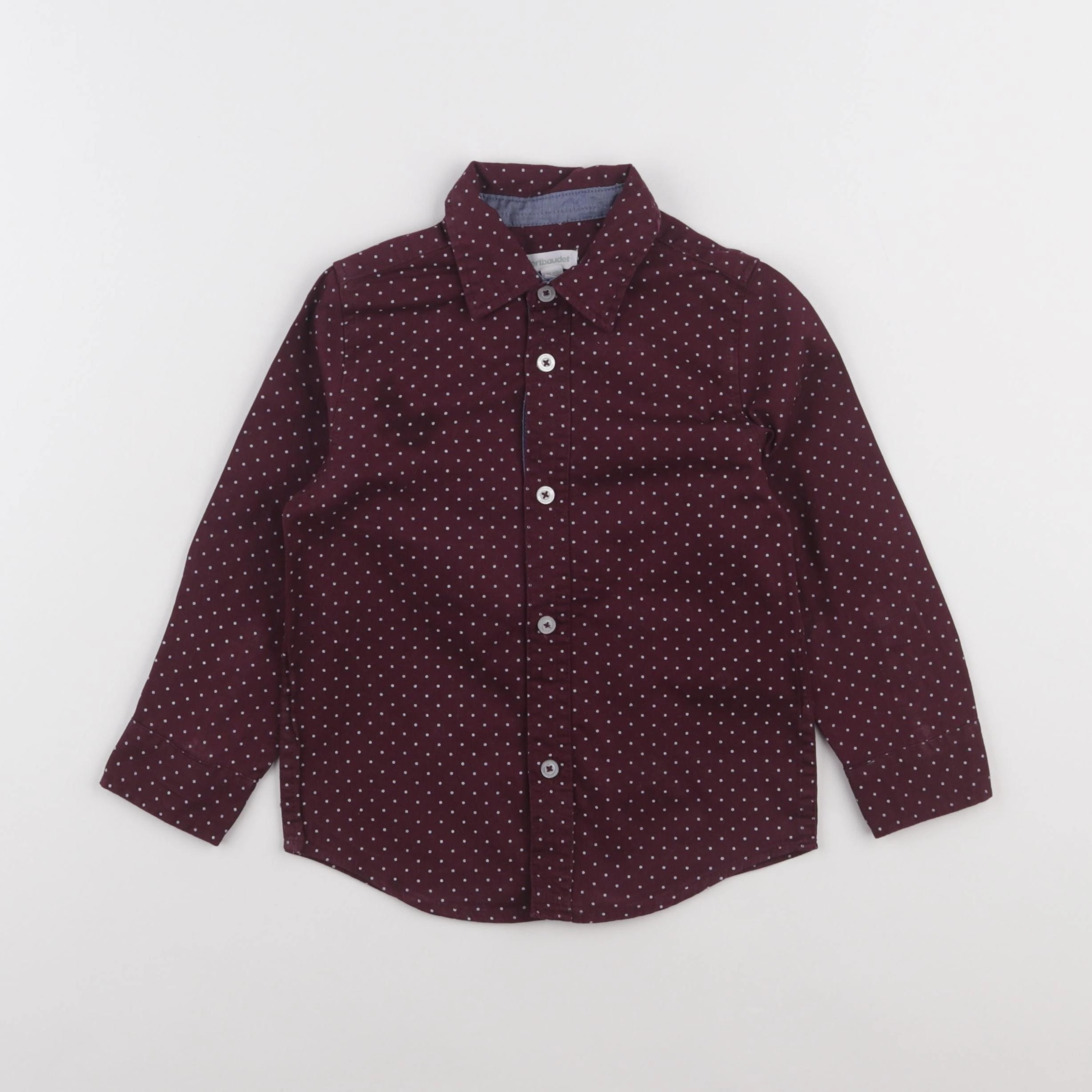 Vertbaudet - chemise rouge - 3 ans