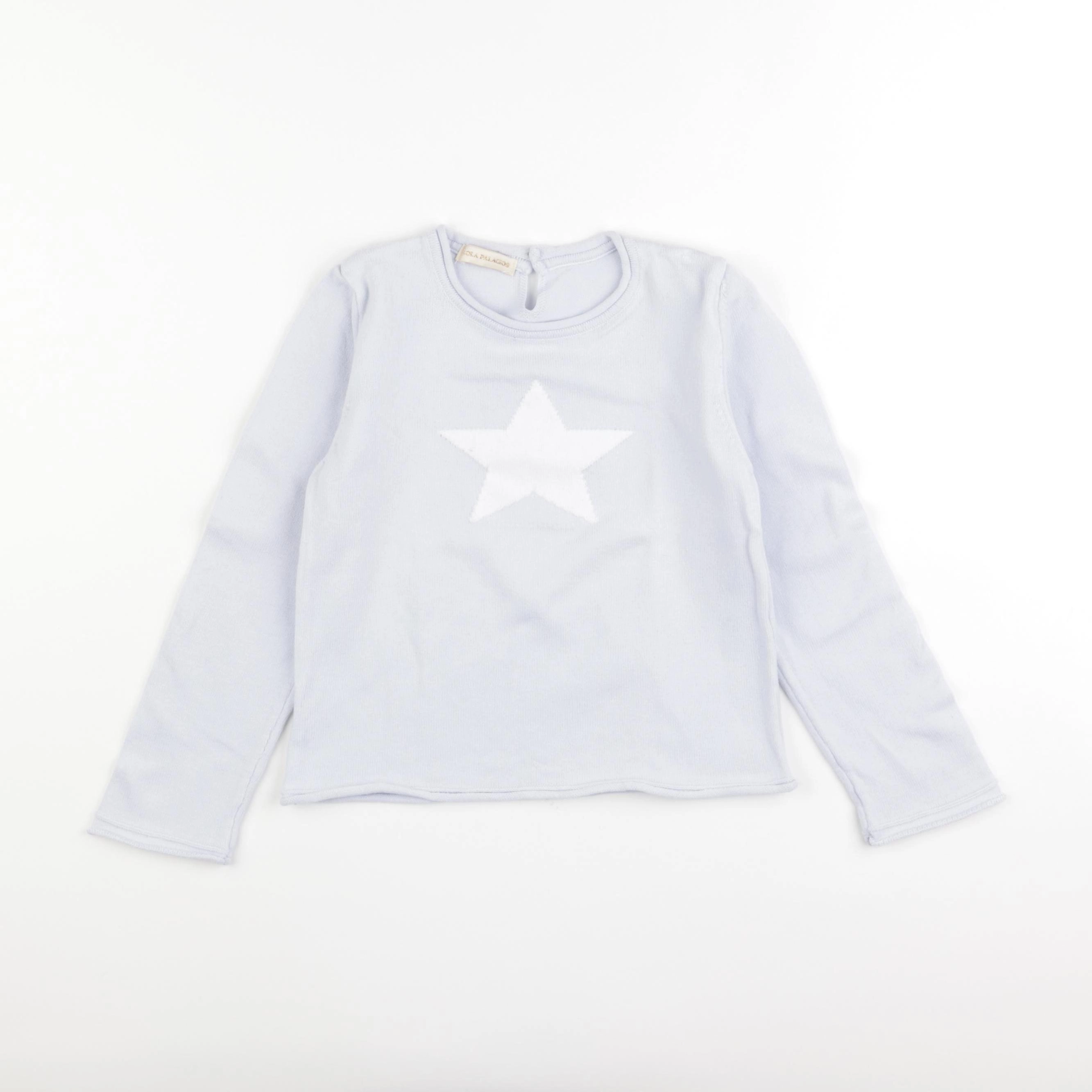 Lola Palacios - pull bleu - 4 ans