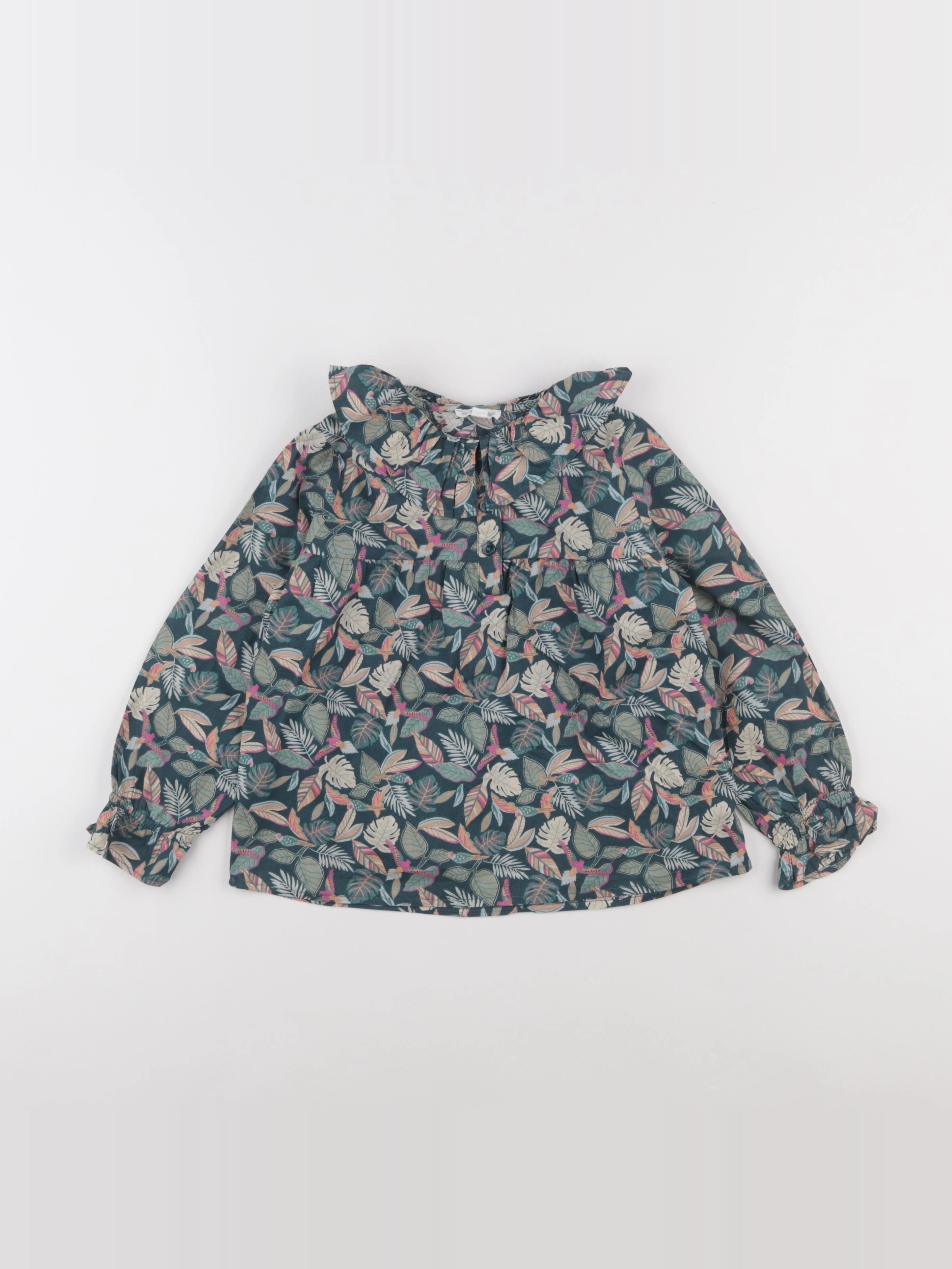 Vertbaudet - blouse vert - 6 ans