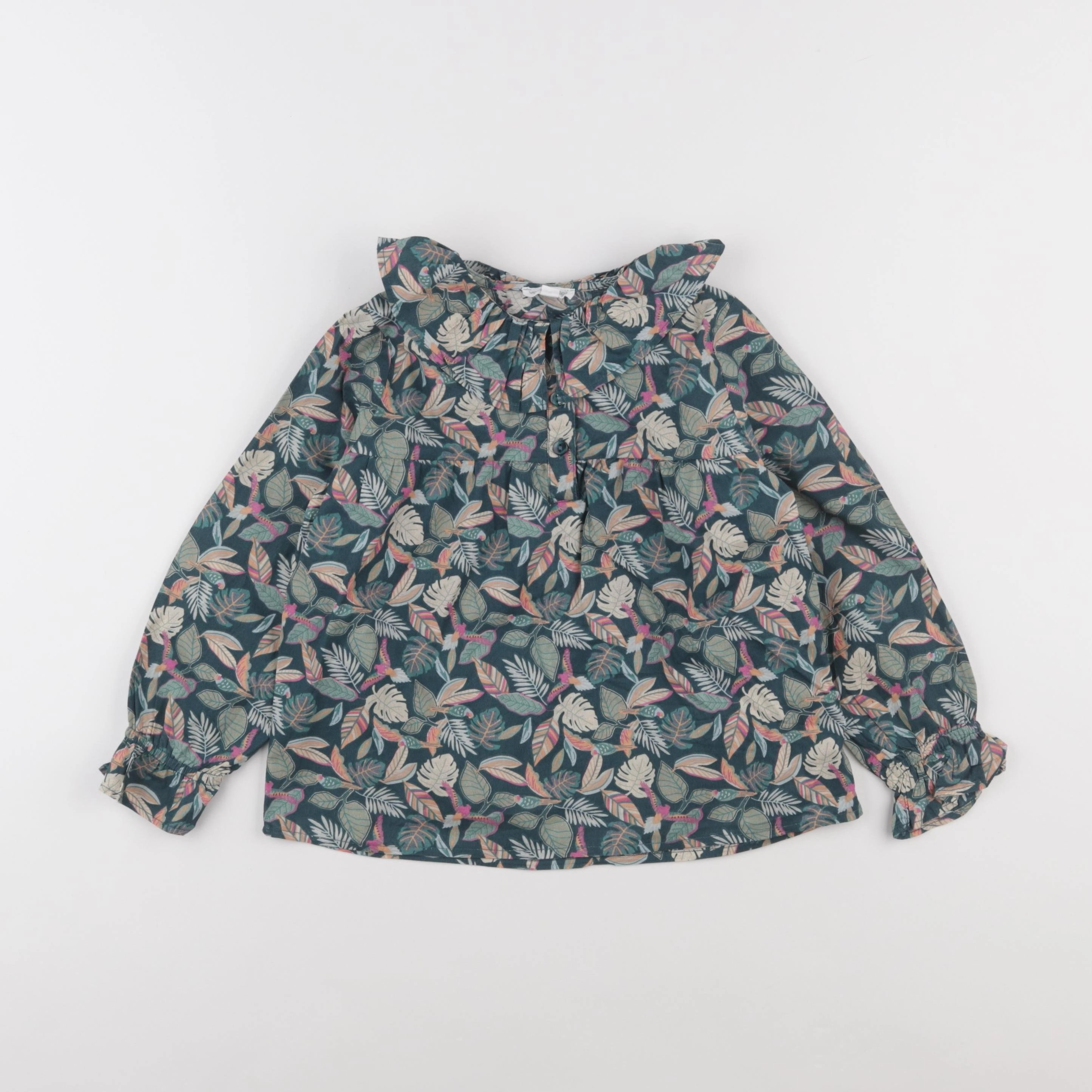 Vertbaudet - blouse vert - 6 ans