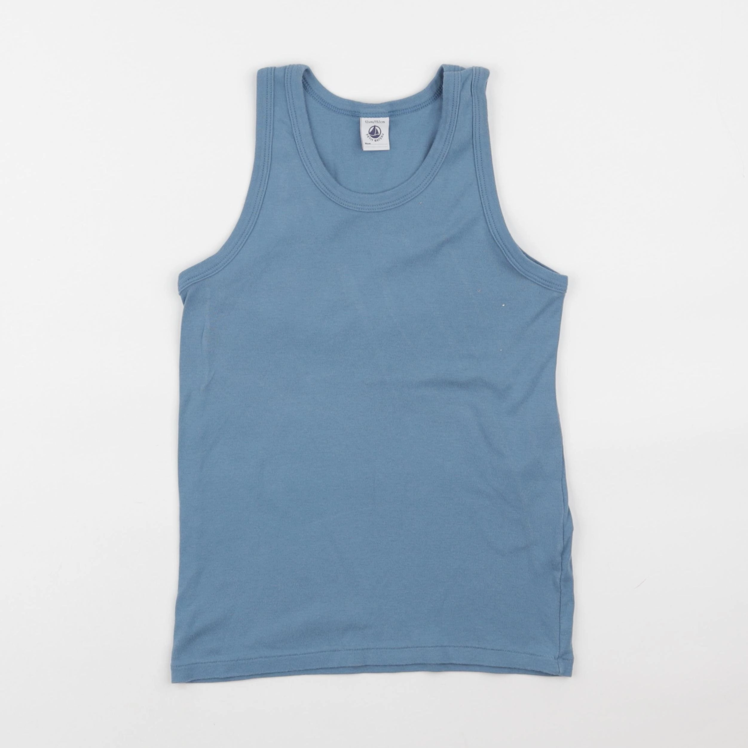Petit Bateau - maillot de corps bleu - 12 ans