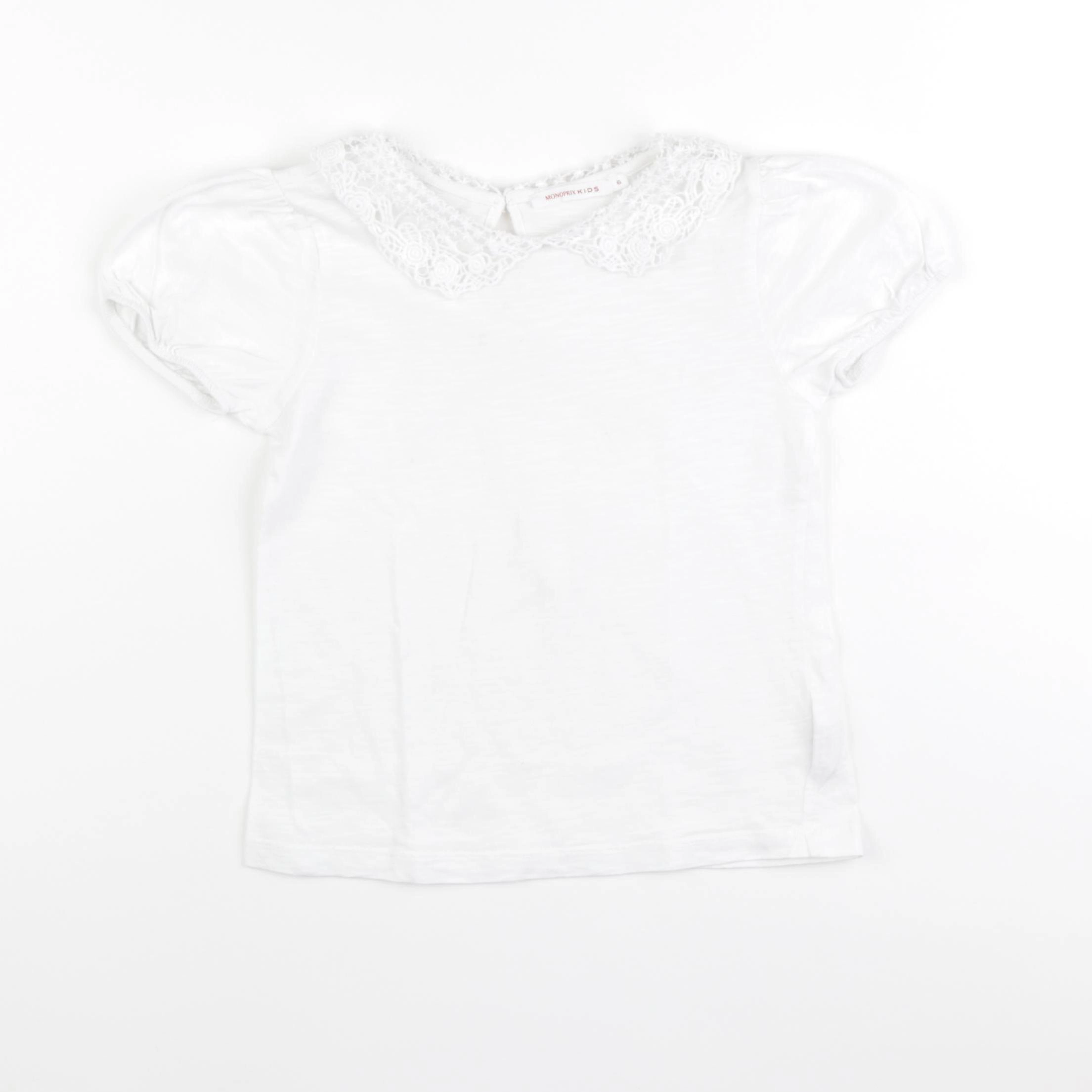 Monoprix - tee-shirt blanc - 6 ans