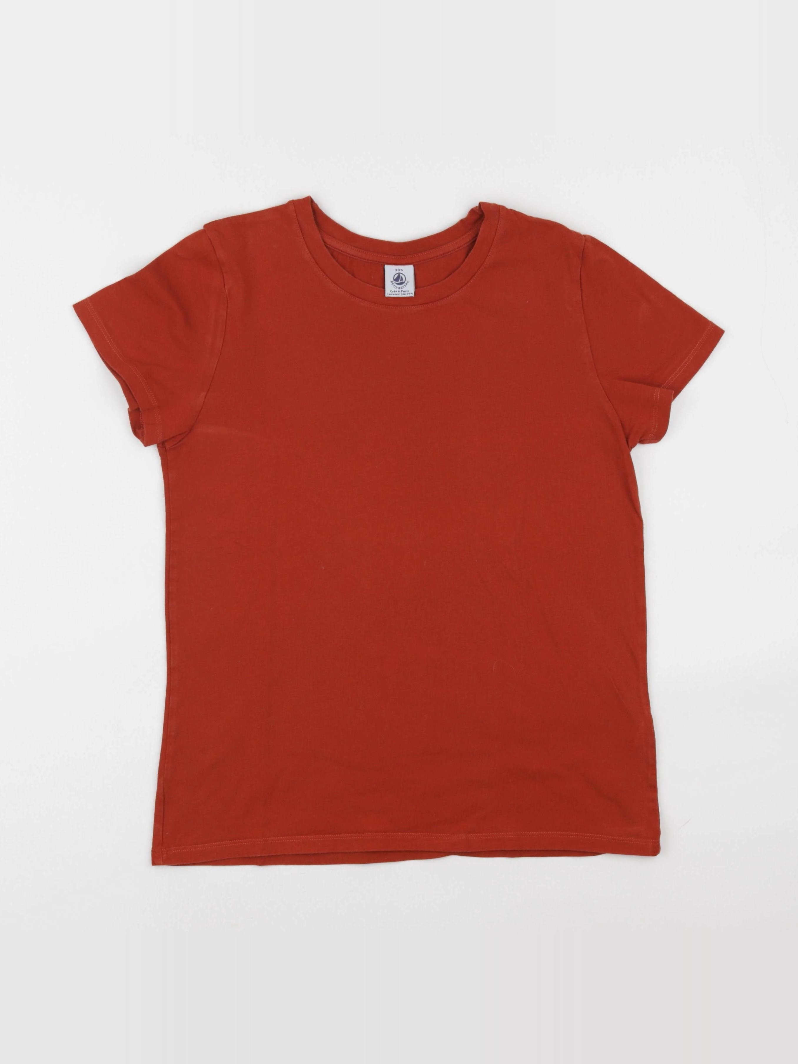 Petit Bateau - tee-shirt rouge - 12/14 ans