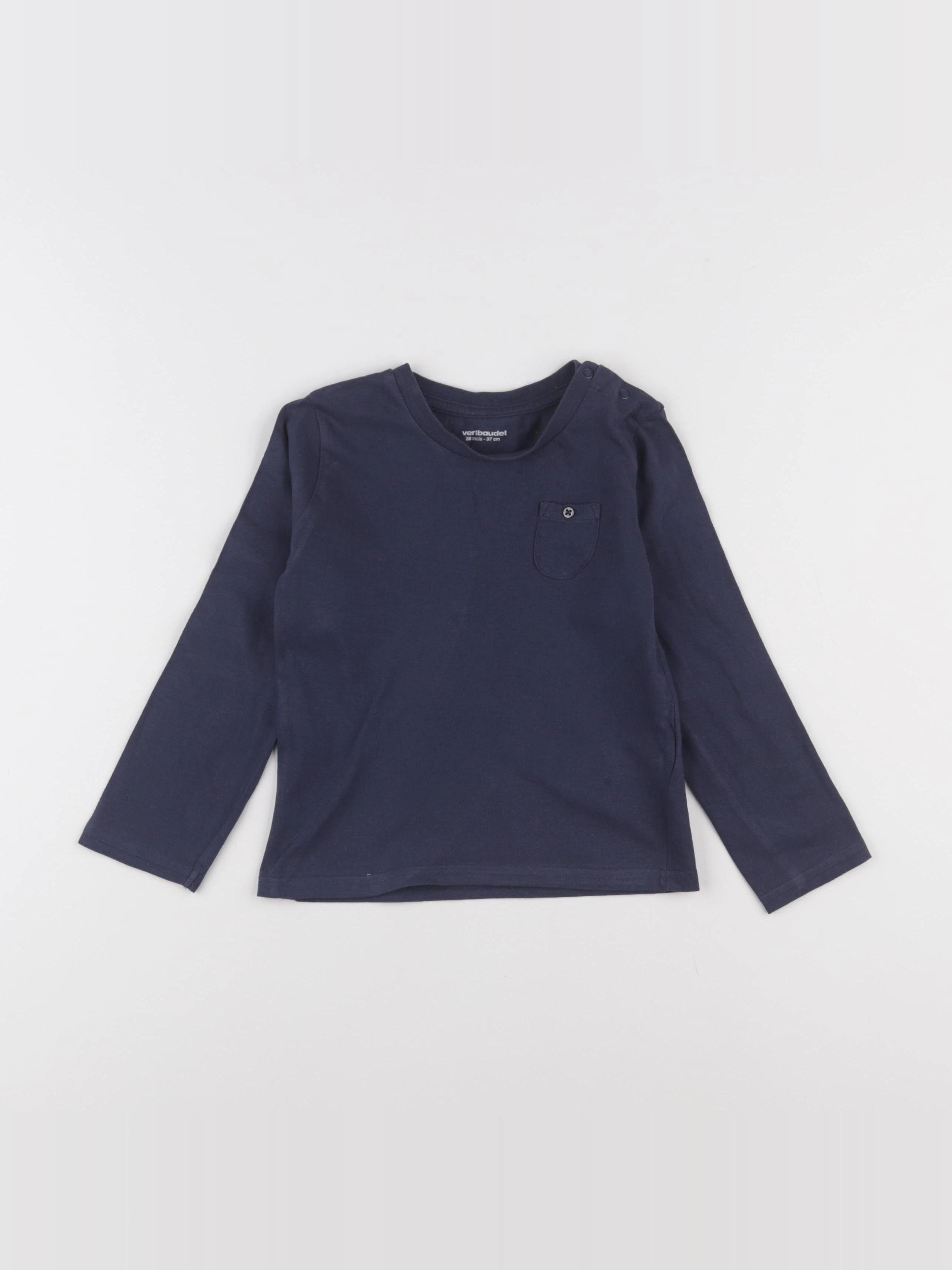 Vertbaudet - tee-shirt bleu - 36 mois