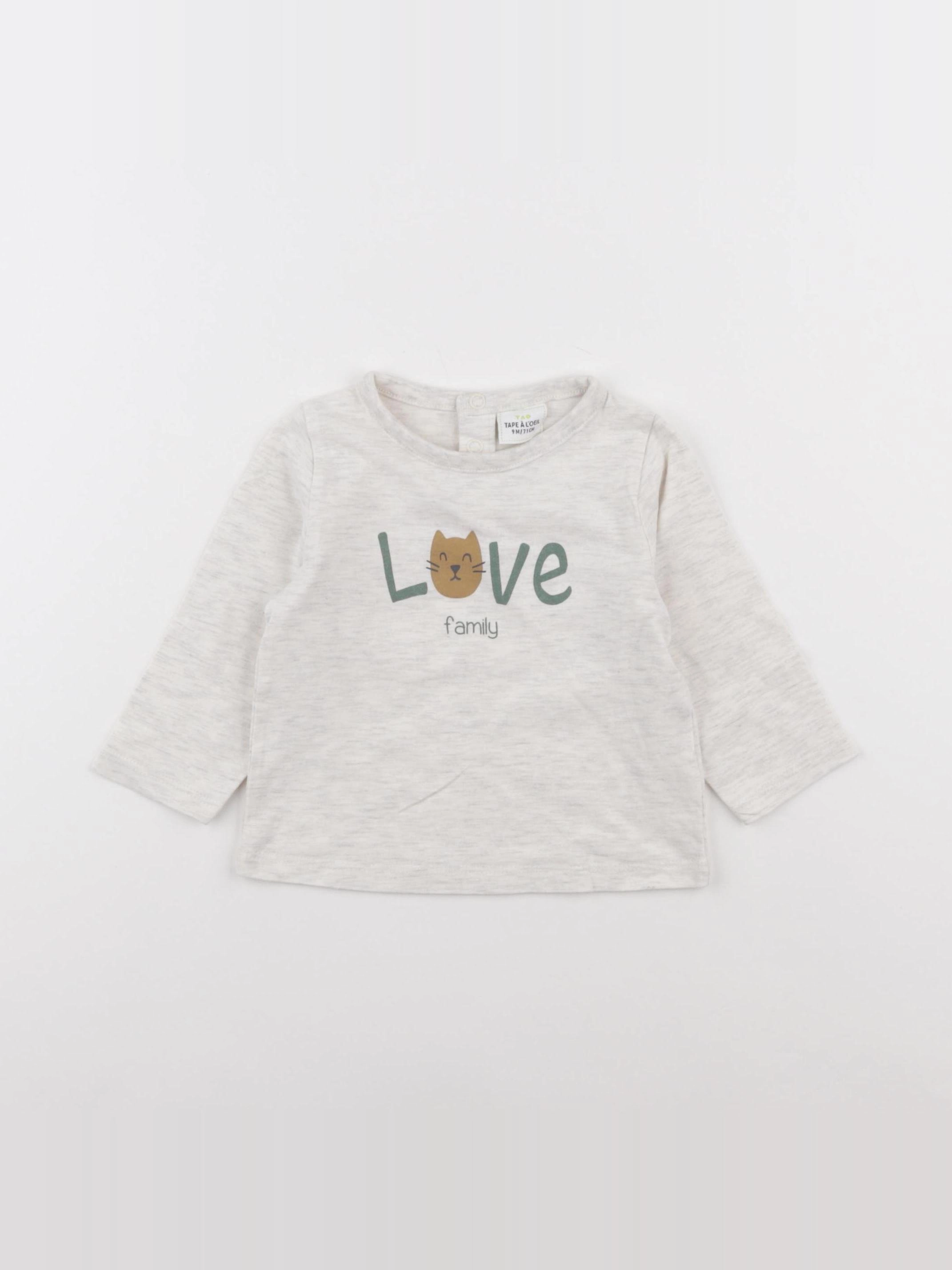 Tape à l'oeil - tee-shirt beige - 9 mois
