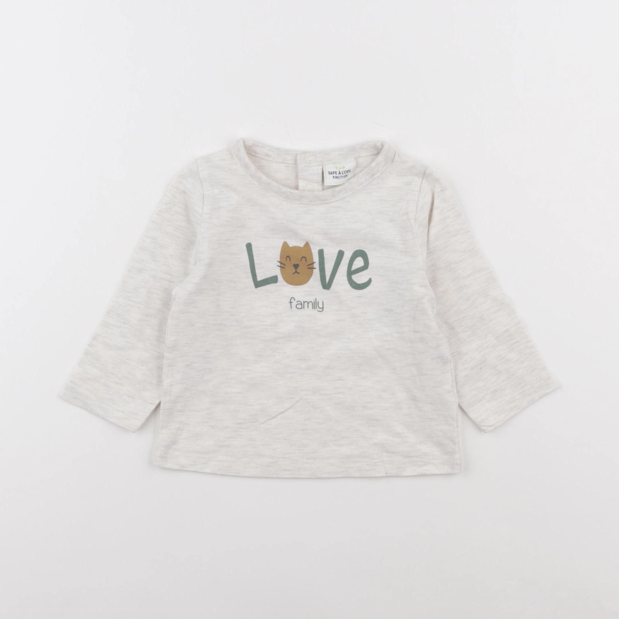 Tape à l'oeil - tee-shirt beige - 9 mois