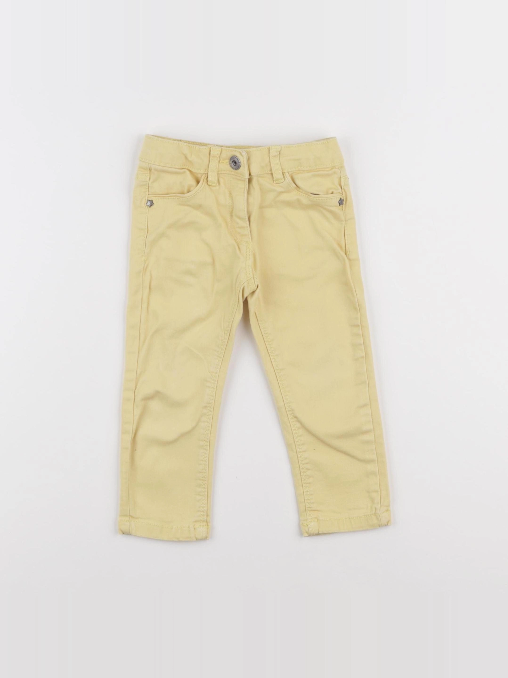 Vertbaudet - pantalon jaune - 2 ans