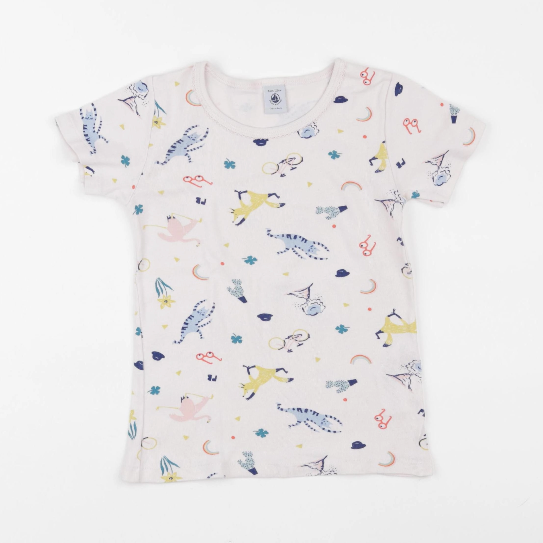 Petit Bateau - maillot de corps rose - 8 ans