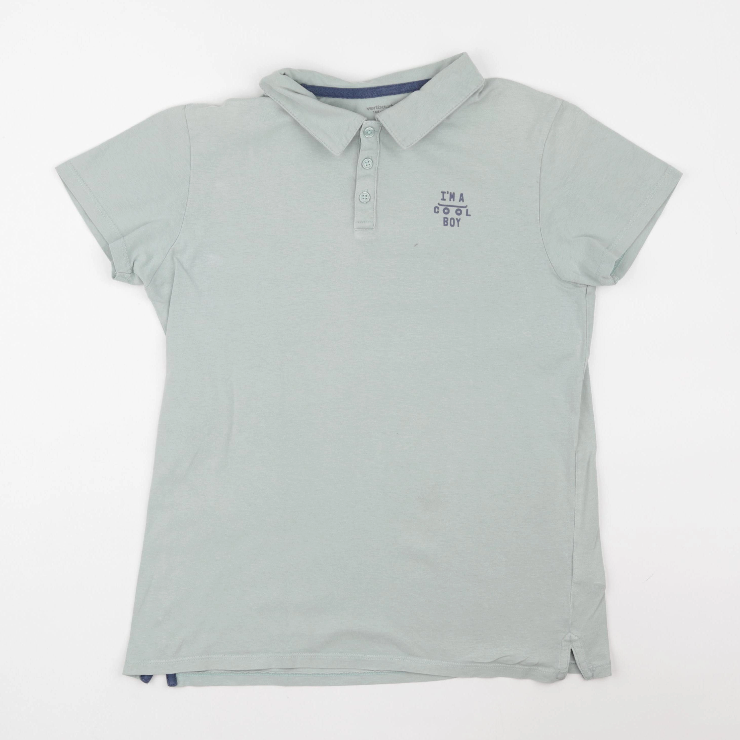 Vertbaudet - polo vert - 14 ans