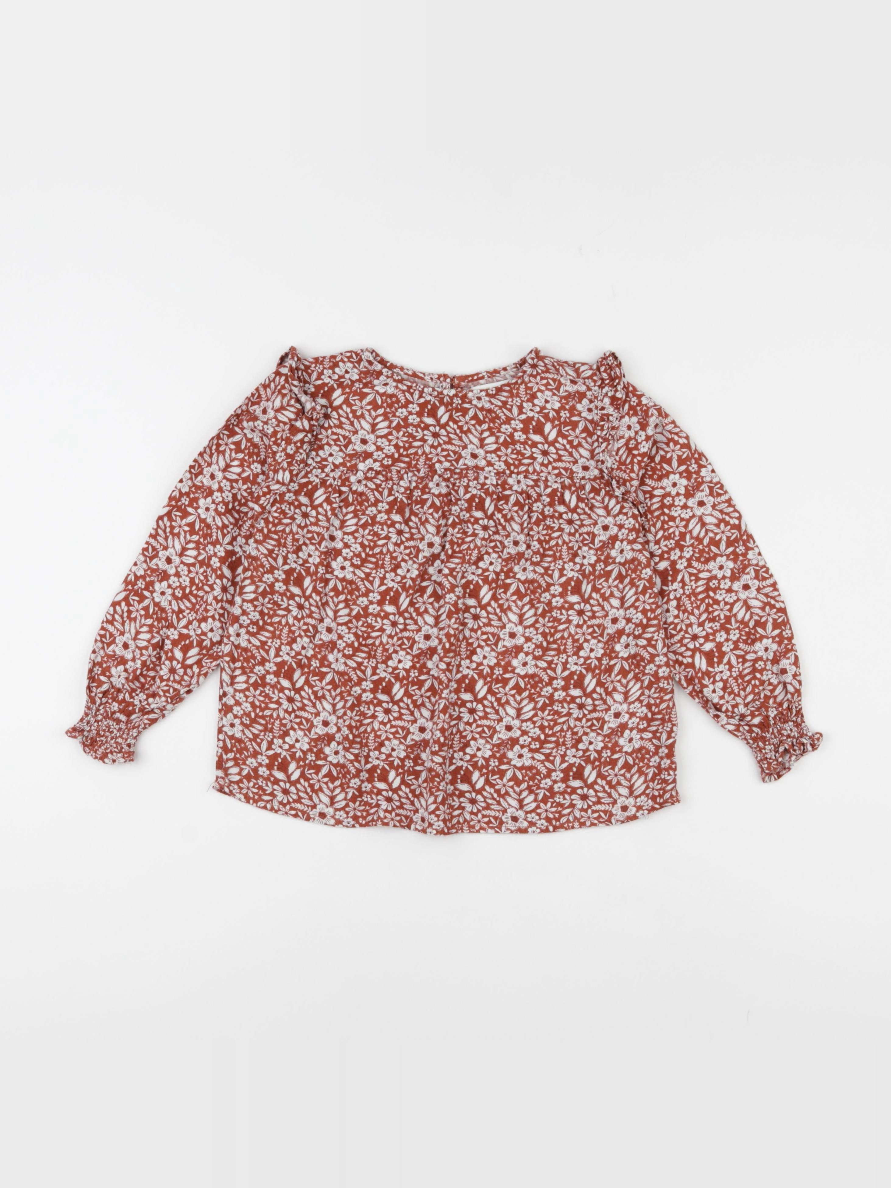 Vertbaudet - blouse marron - 5 ans