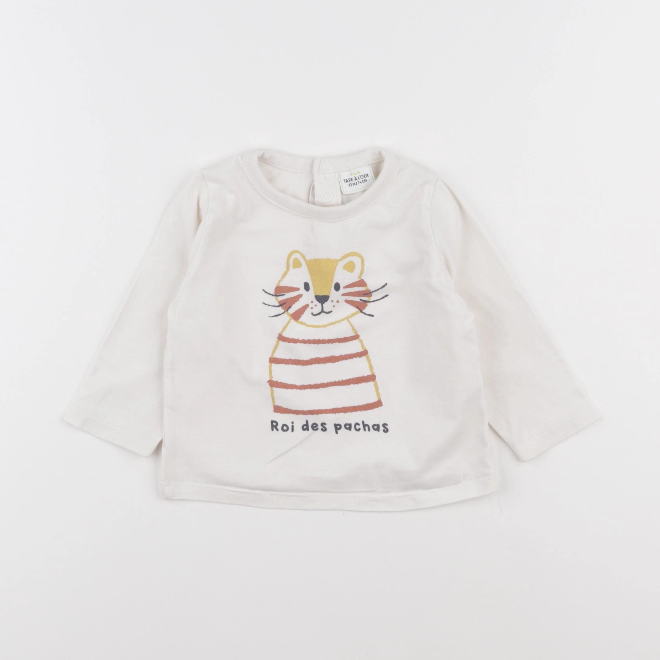 Tape à l'oeil - tee-shirt beige - 12 mois