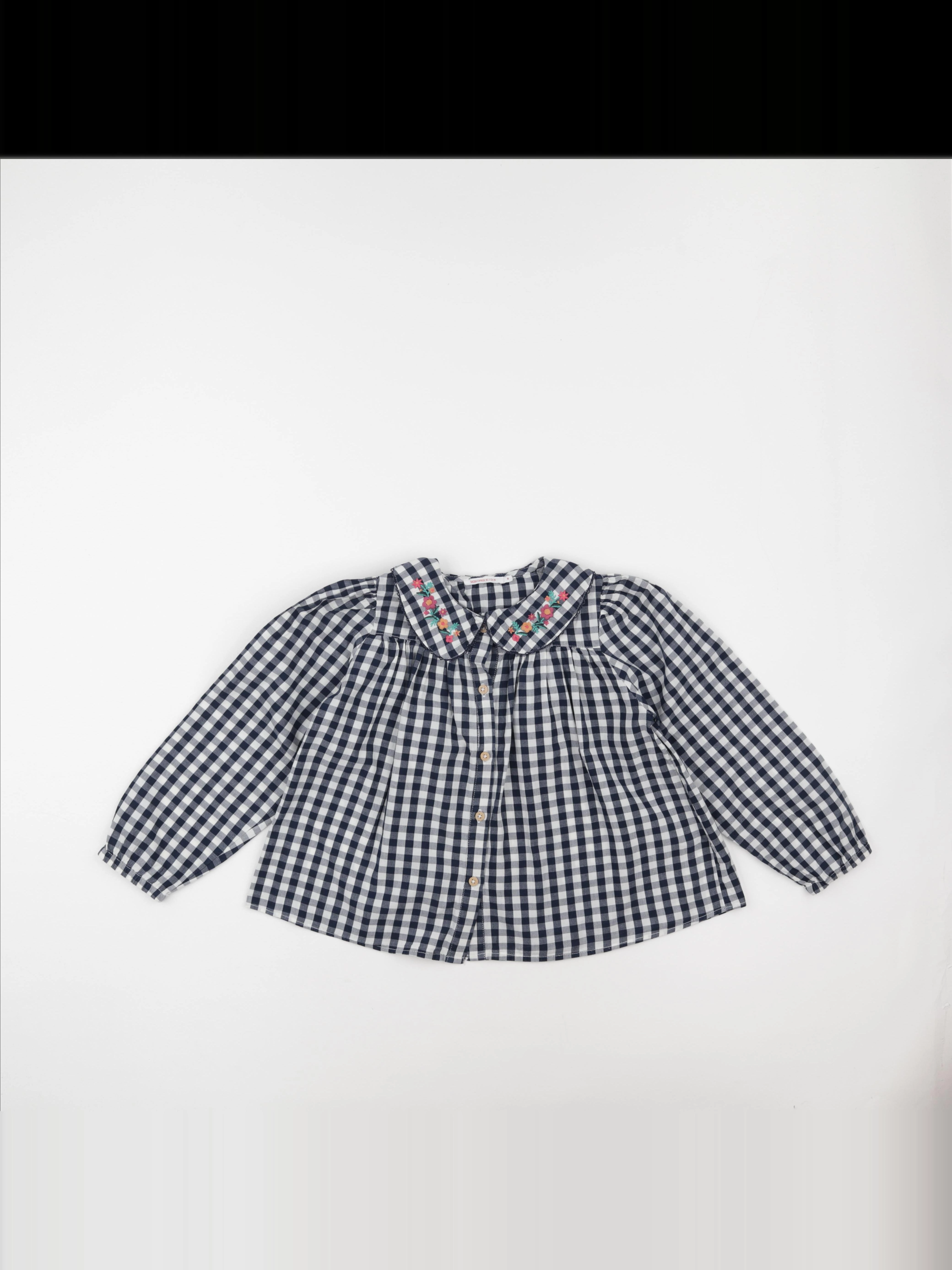 Monoprix - blouse blanc, bleu - 8 ans