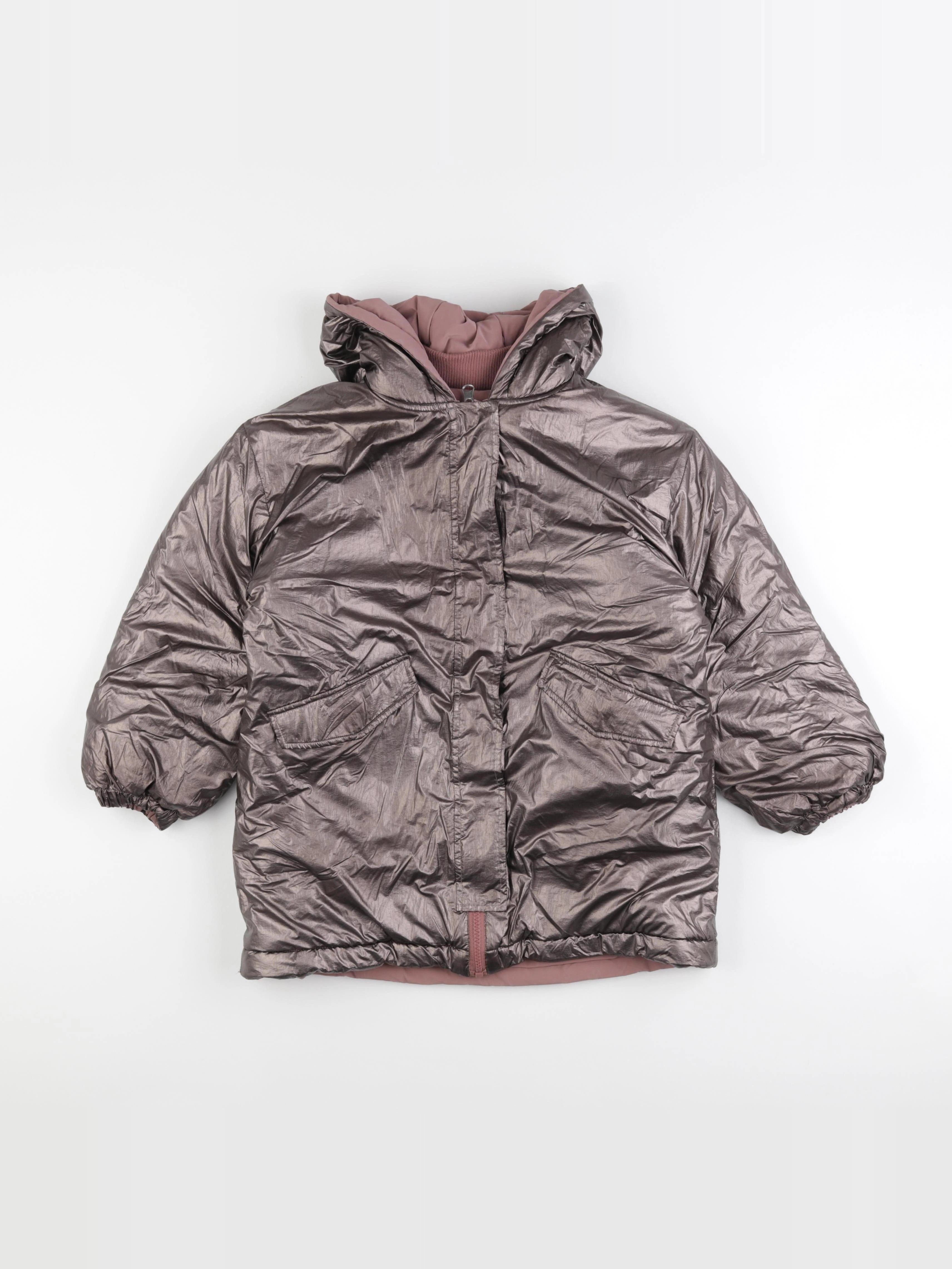 Vertbaudet - imperméable réversible bronze - 9 ans