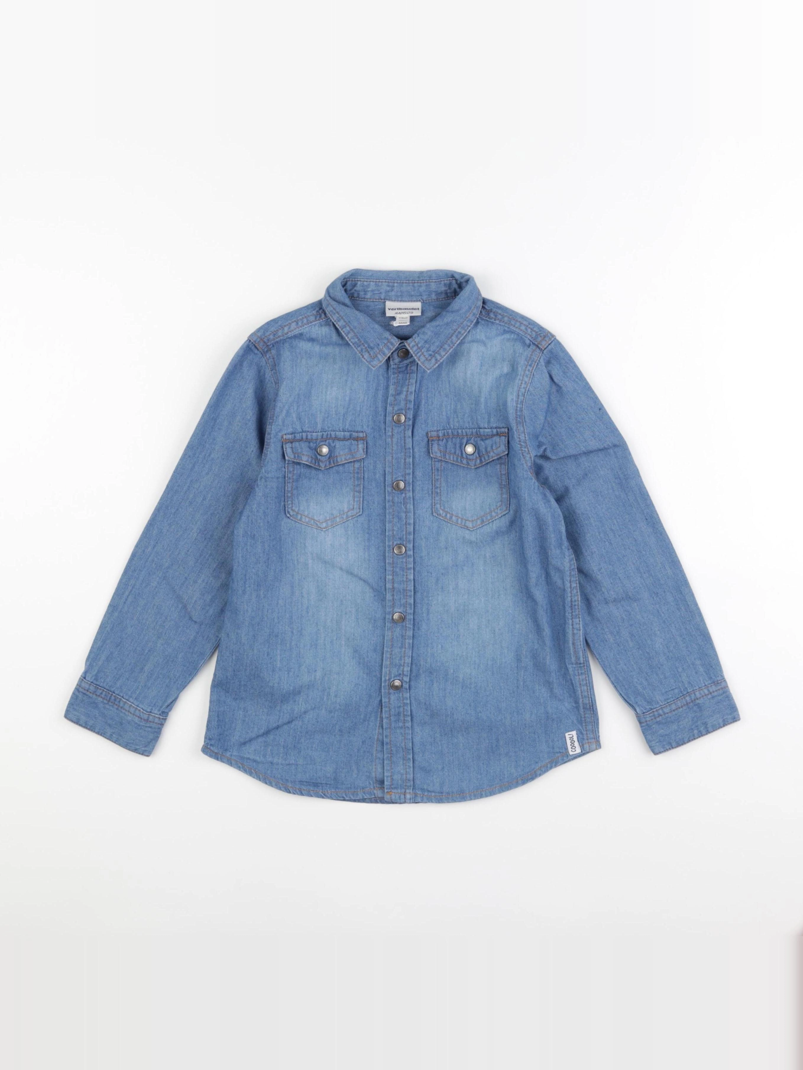 Vertbaudet - chemise bleu - 6 ans