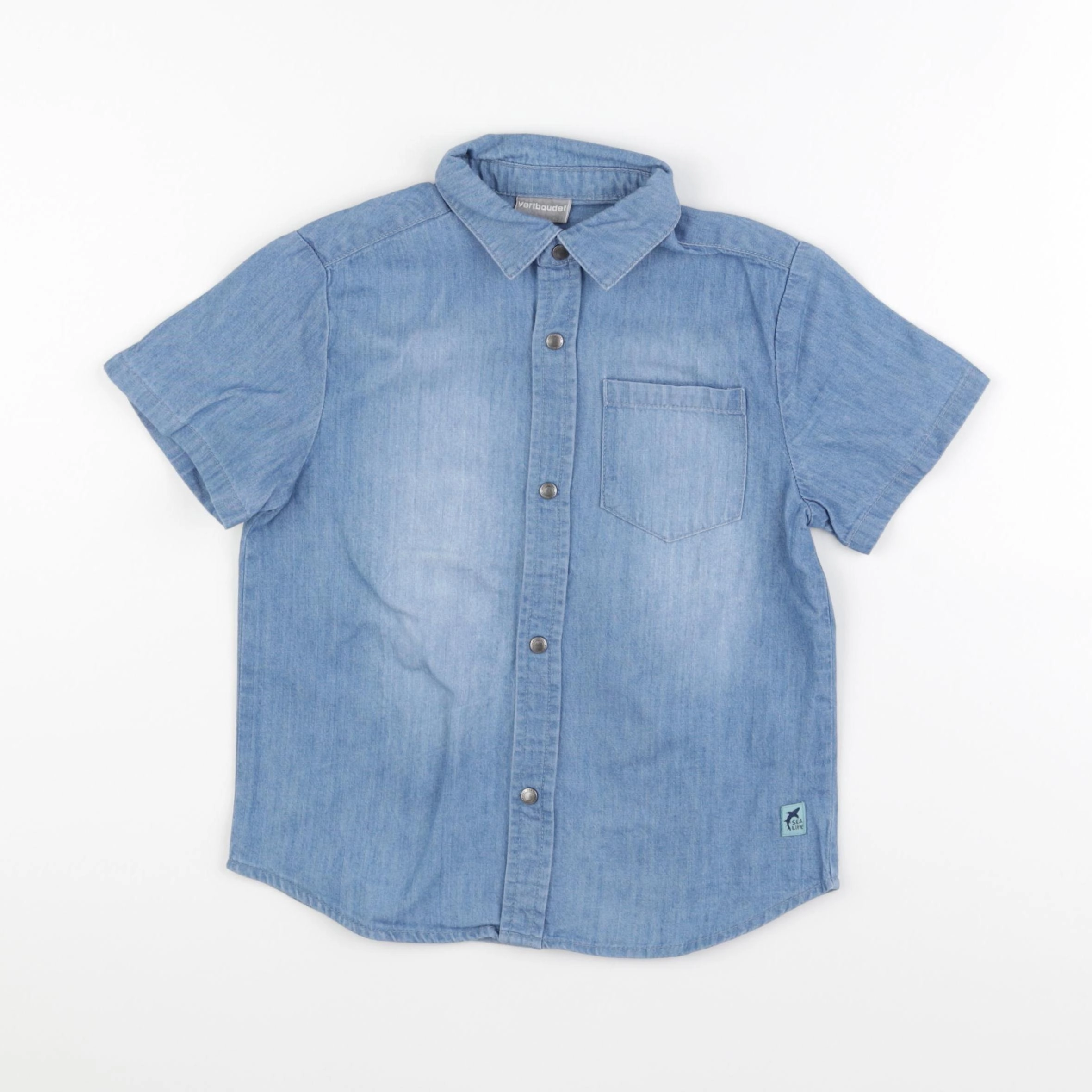Vertbaudet - chemise bleu - 5 ans