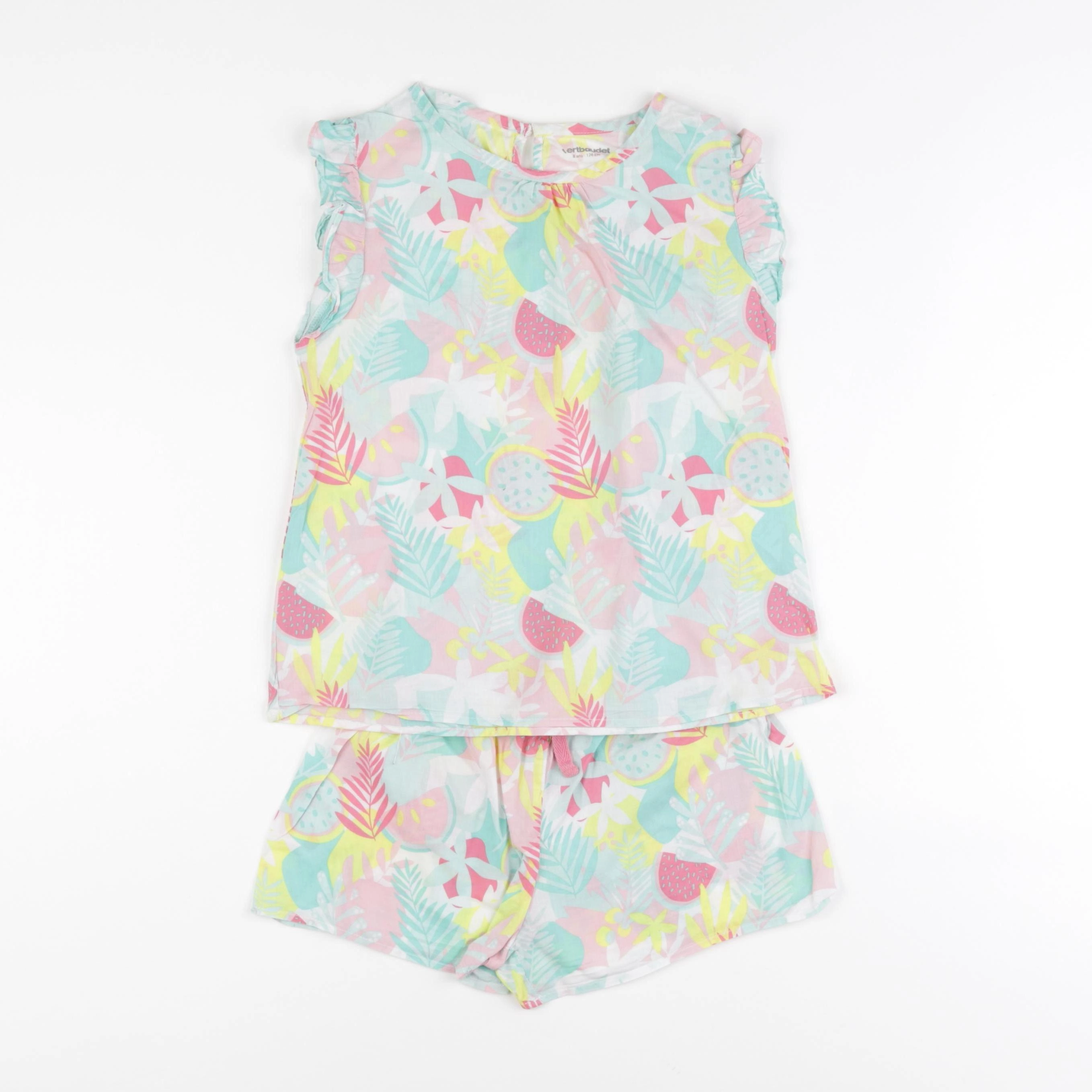 Vertbaudet - ensemble multicolore - 8 ans