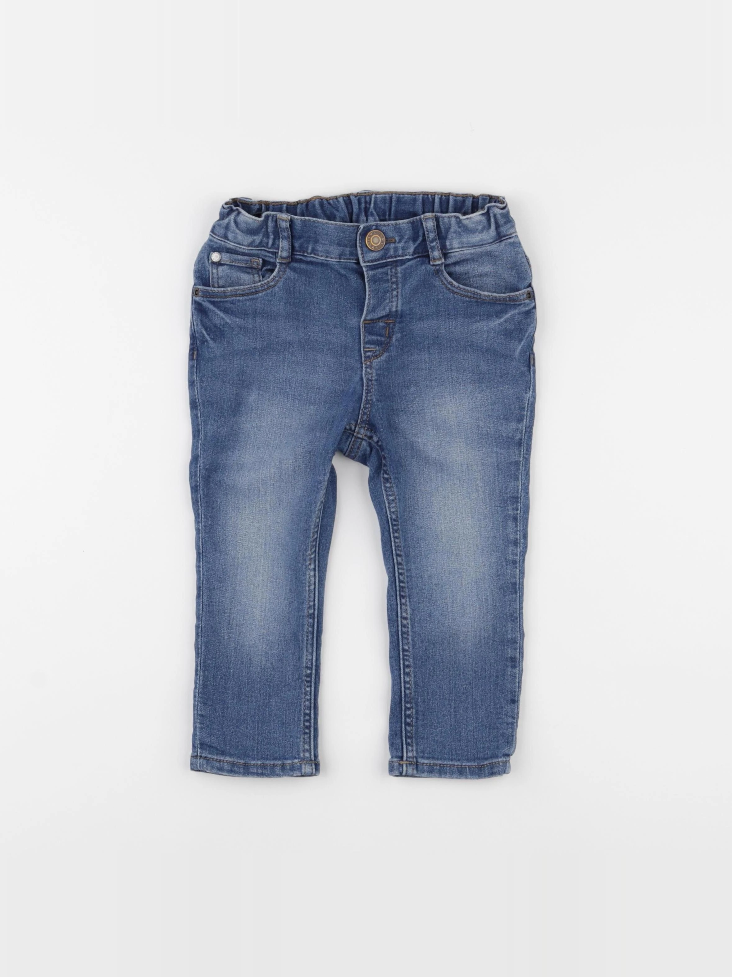H&M - jean bleu - 12/18 mois