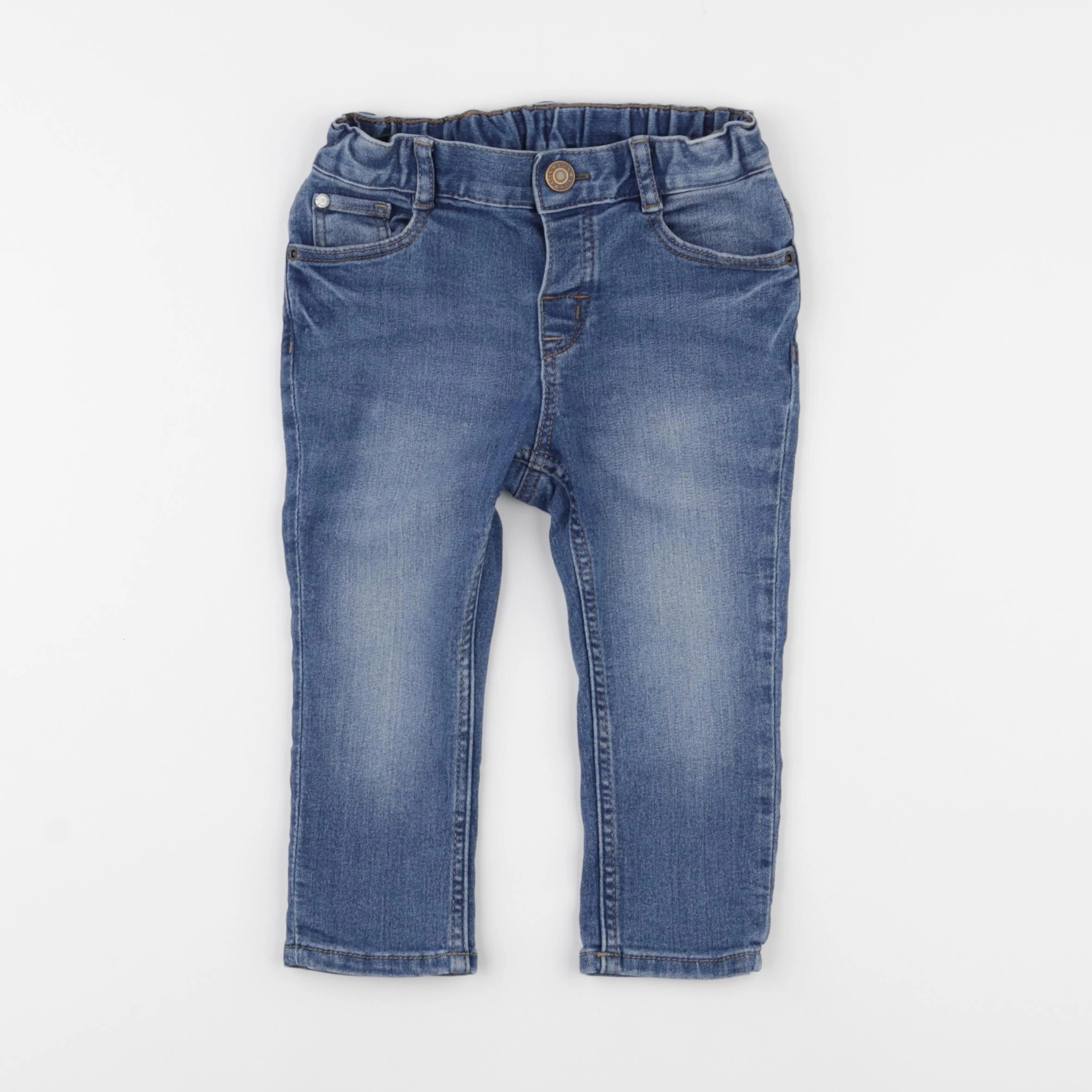 H&M - jean bleu - 12/18 mois