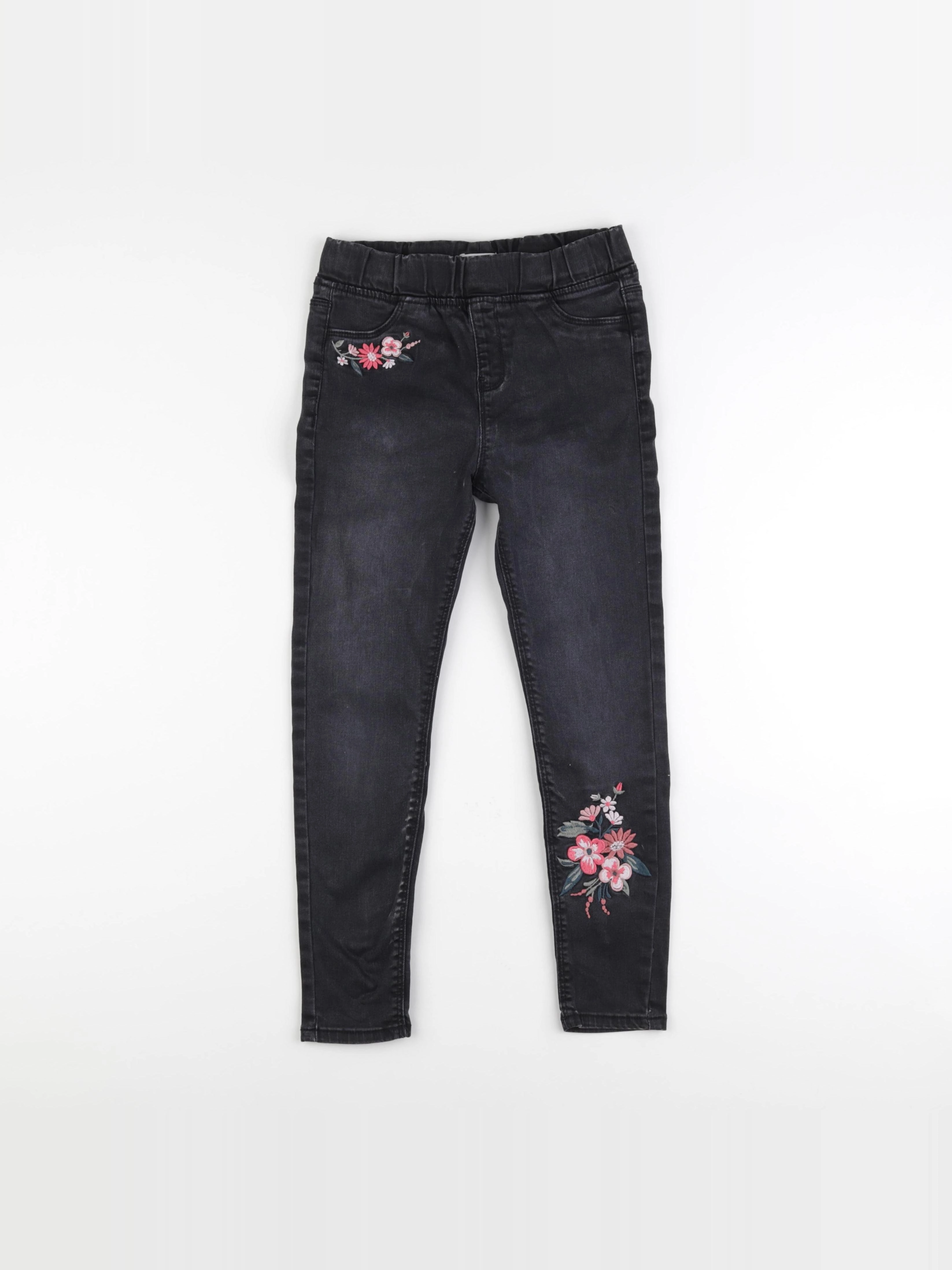 Vertbaudet - jegging gris - 9 ans