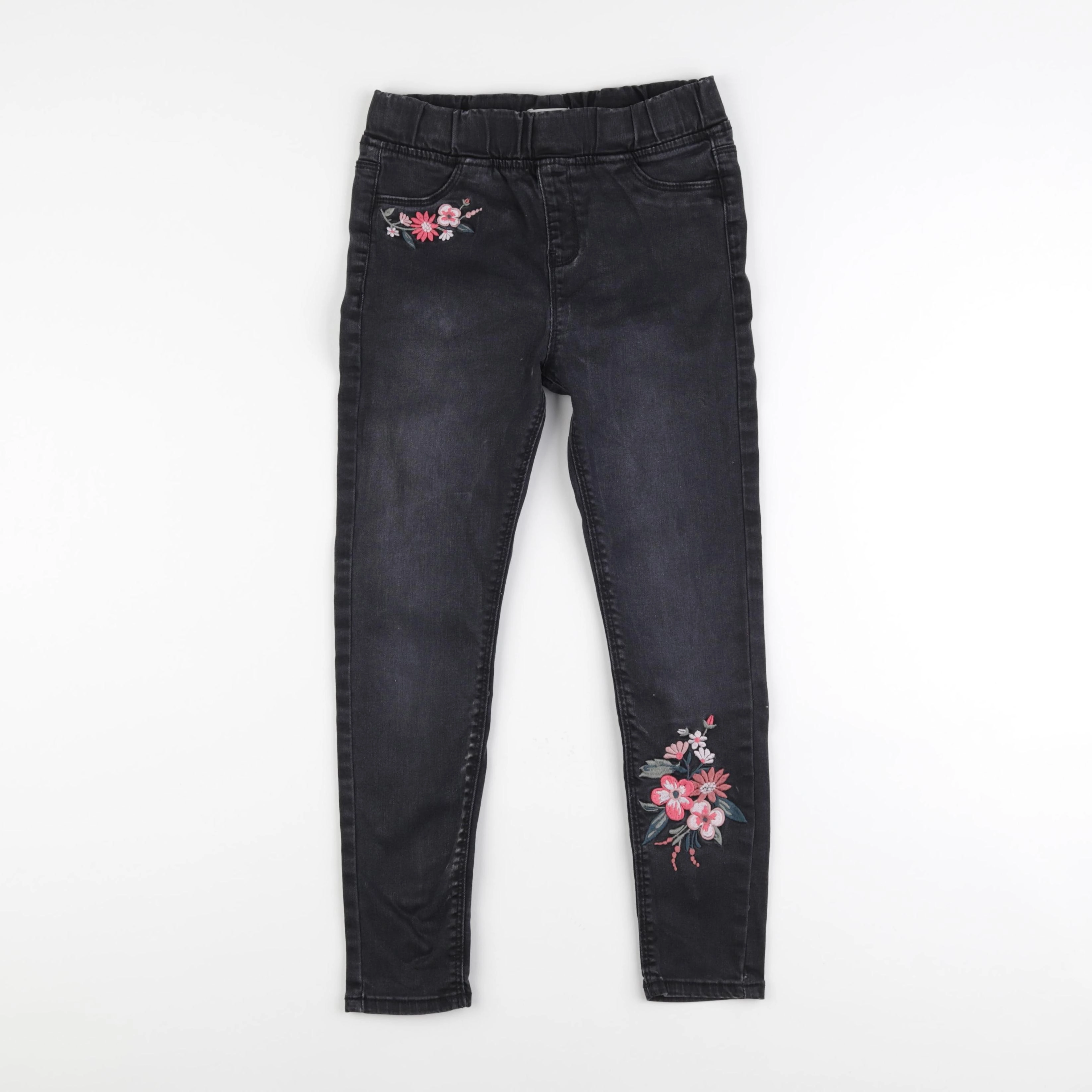 Vertbaudet - jegging gris - 9 ans