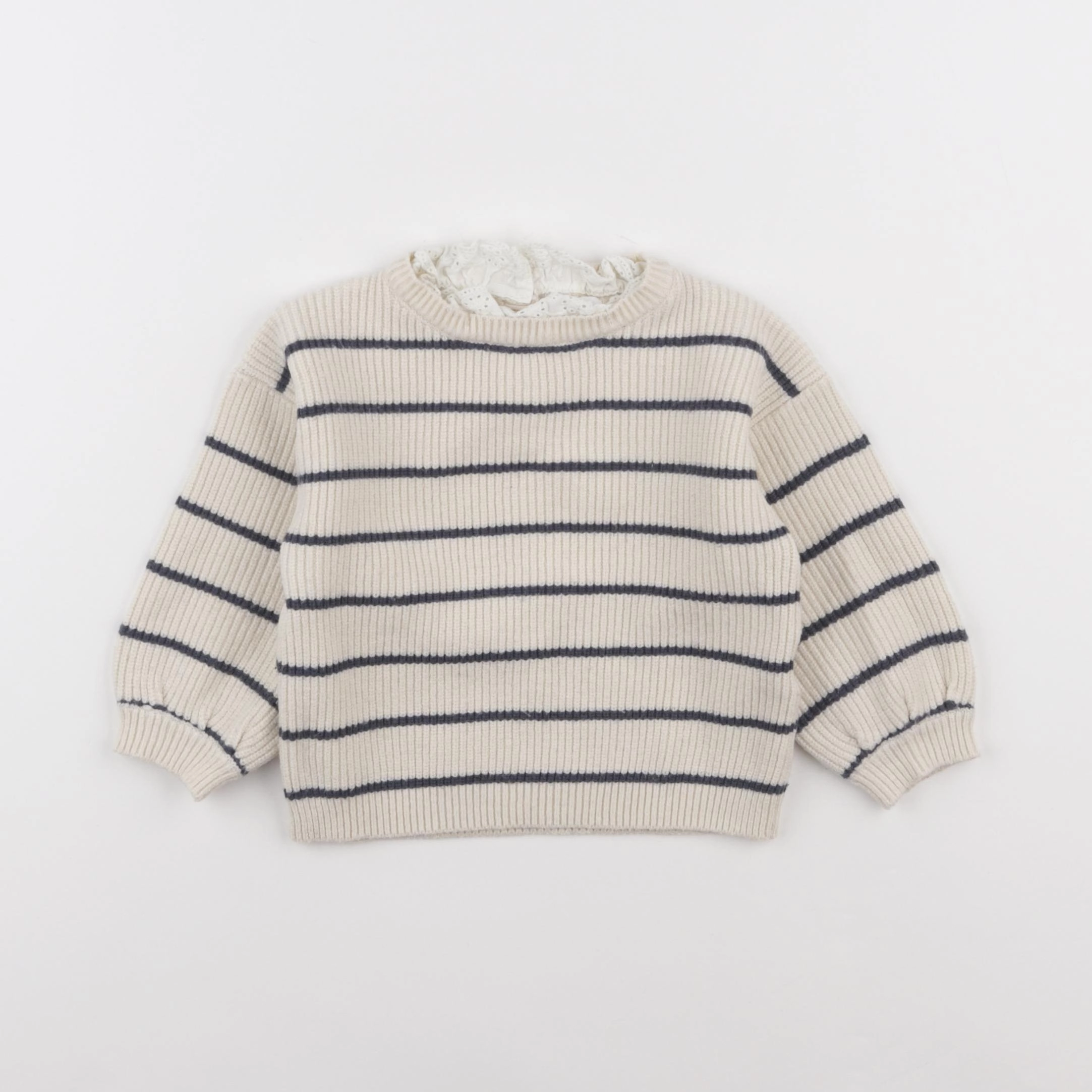 Vertbaudet - pull bleu - 12 mois
