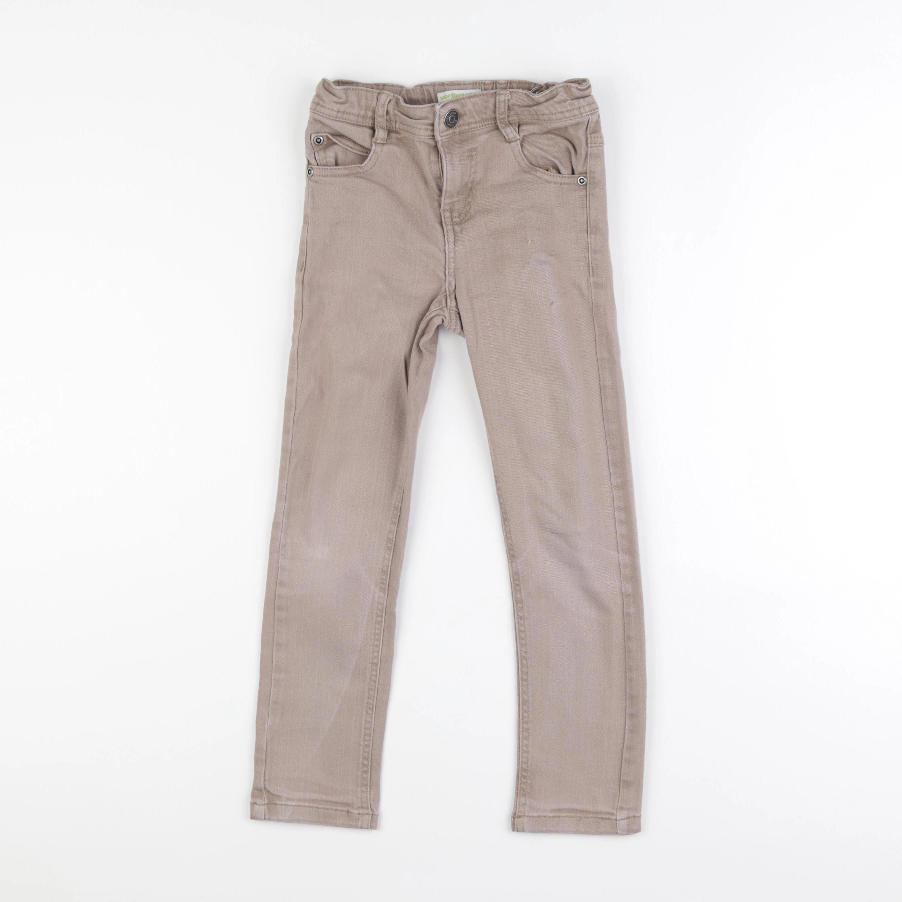 Vertbaudet - jean beige - 6 ans