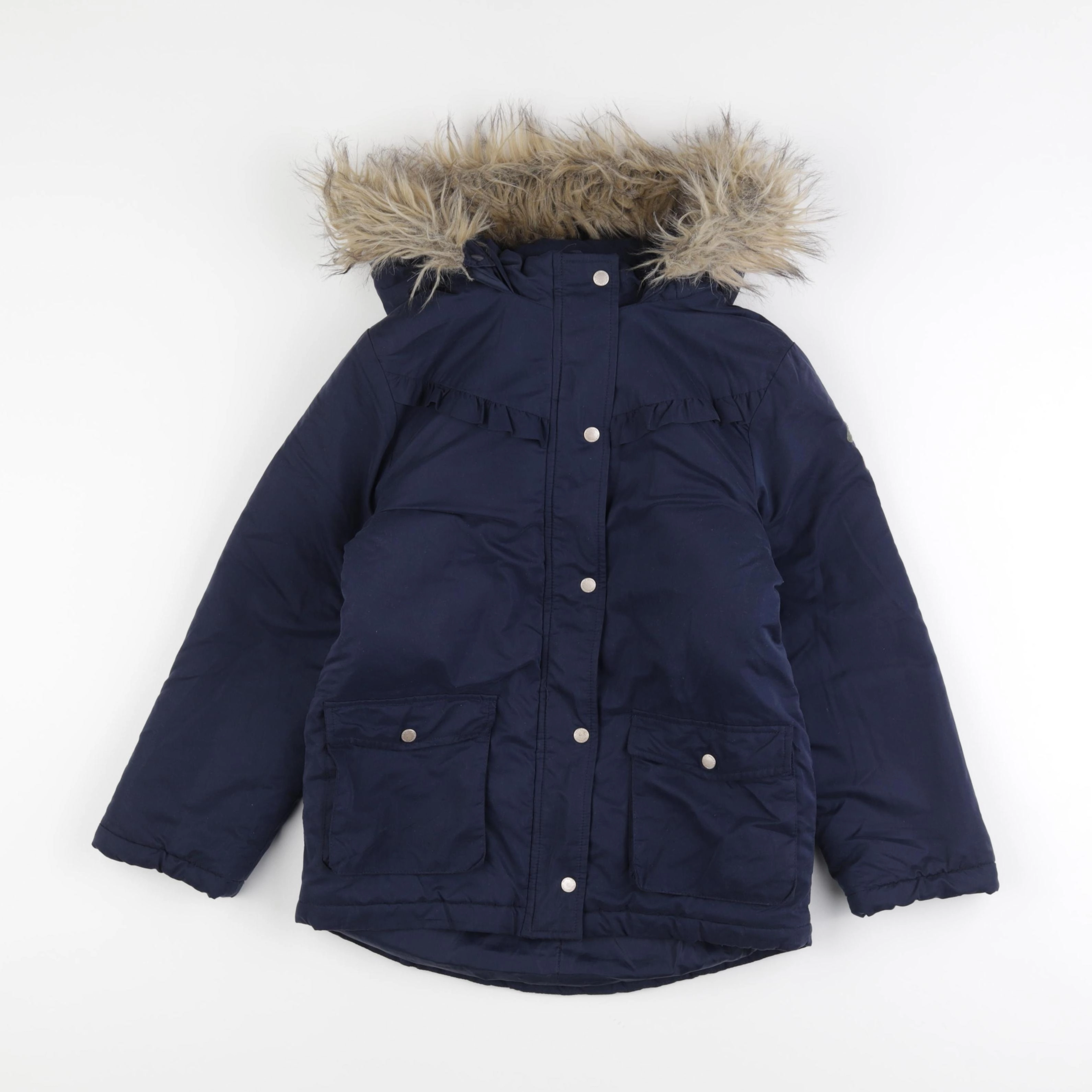 Vertbaudet - parka bleu - 9 ans