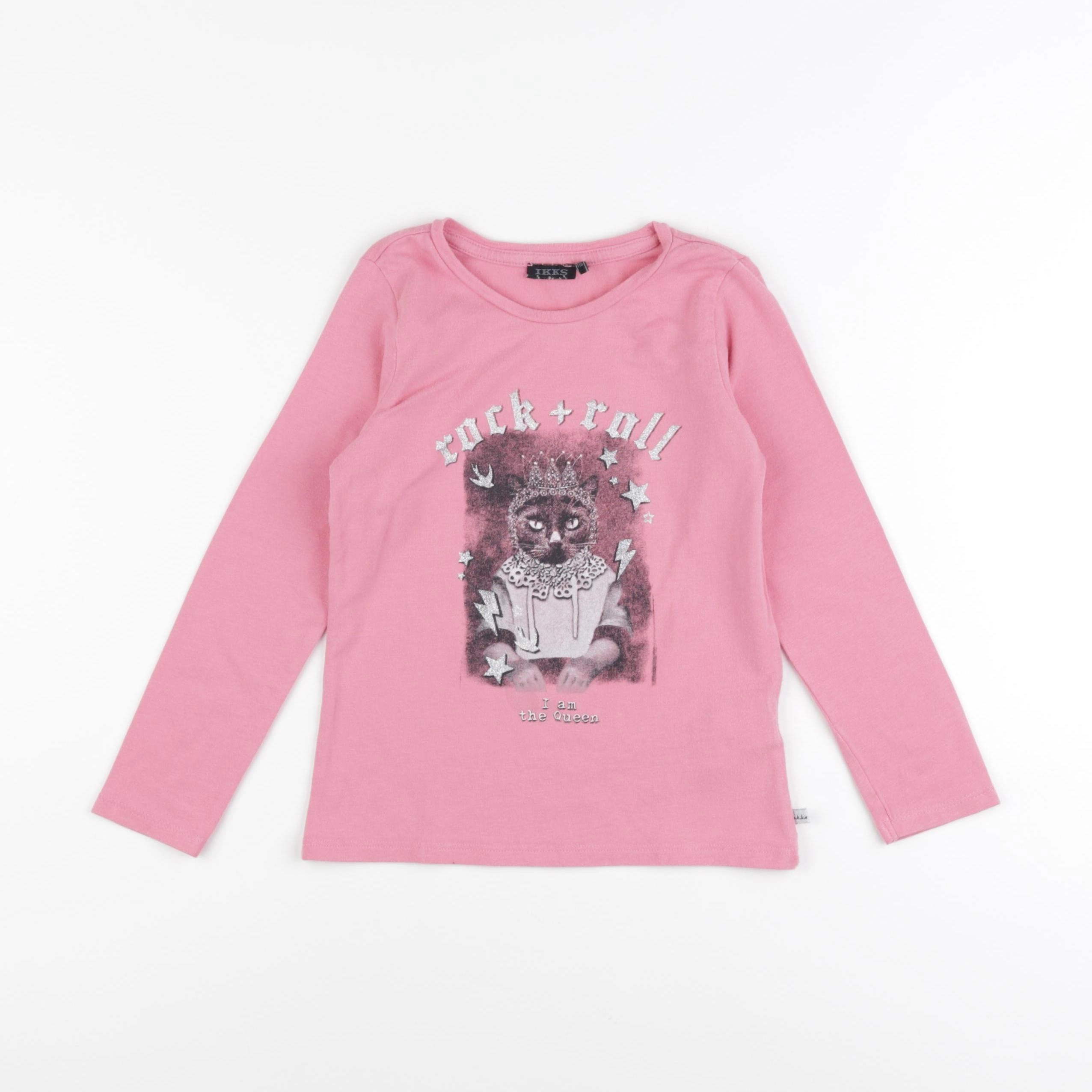 IKKS - tee-shirt rose - 6 ans