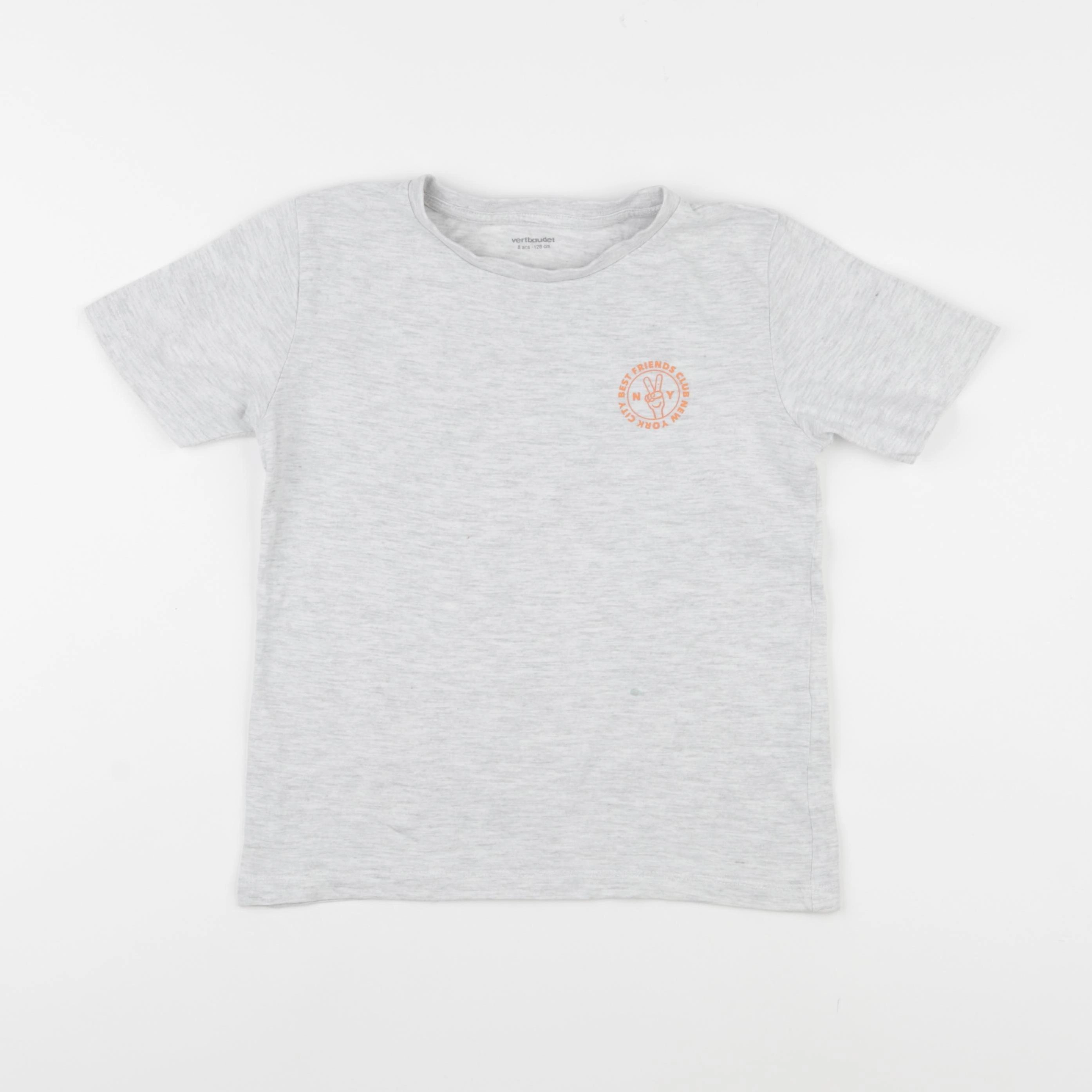 Vertbaudet - tee-shirt gris - 8 ans
