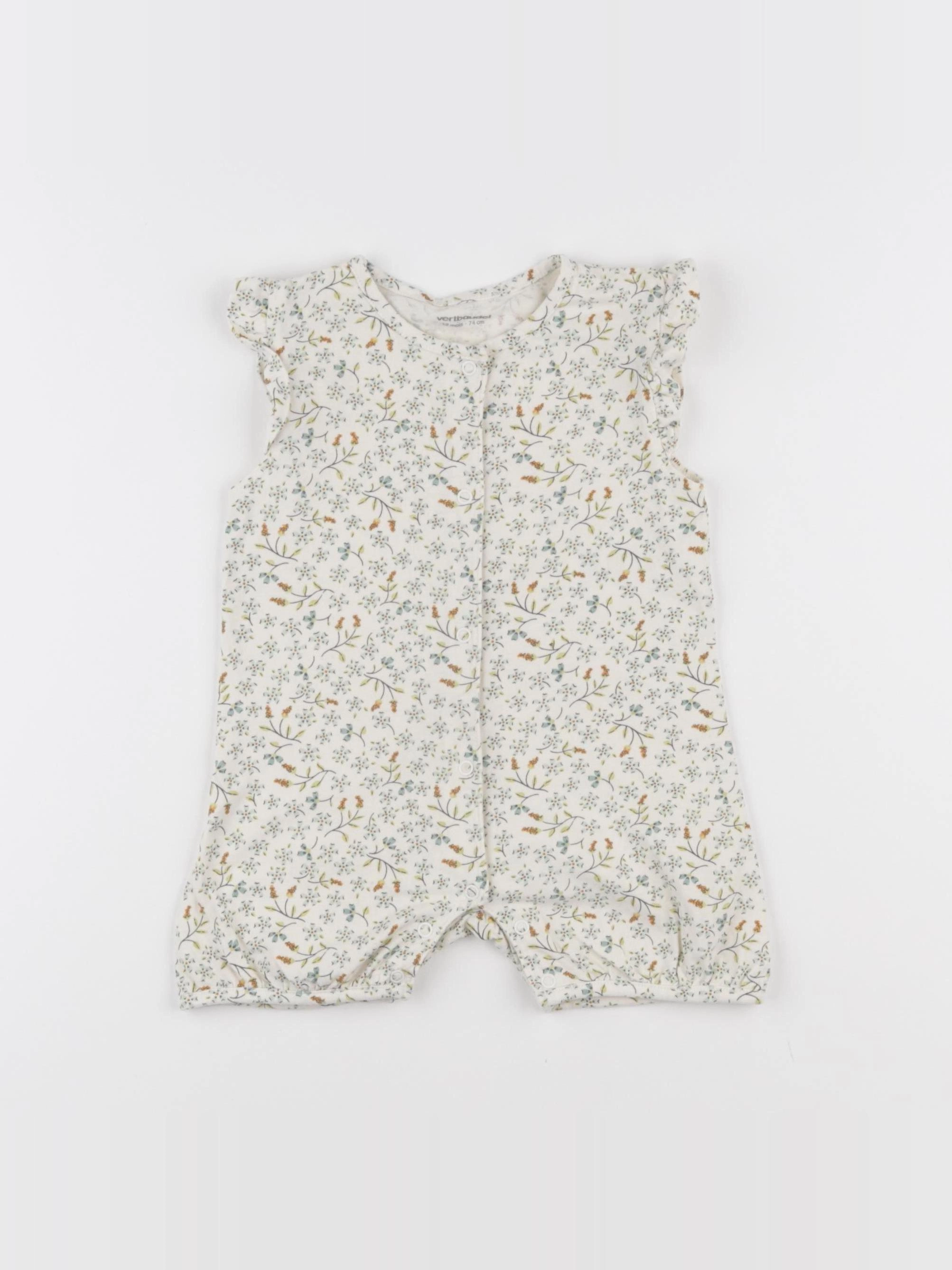Vertbaudet - combinaison beige - 12 mois