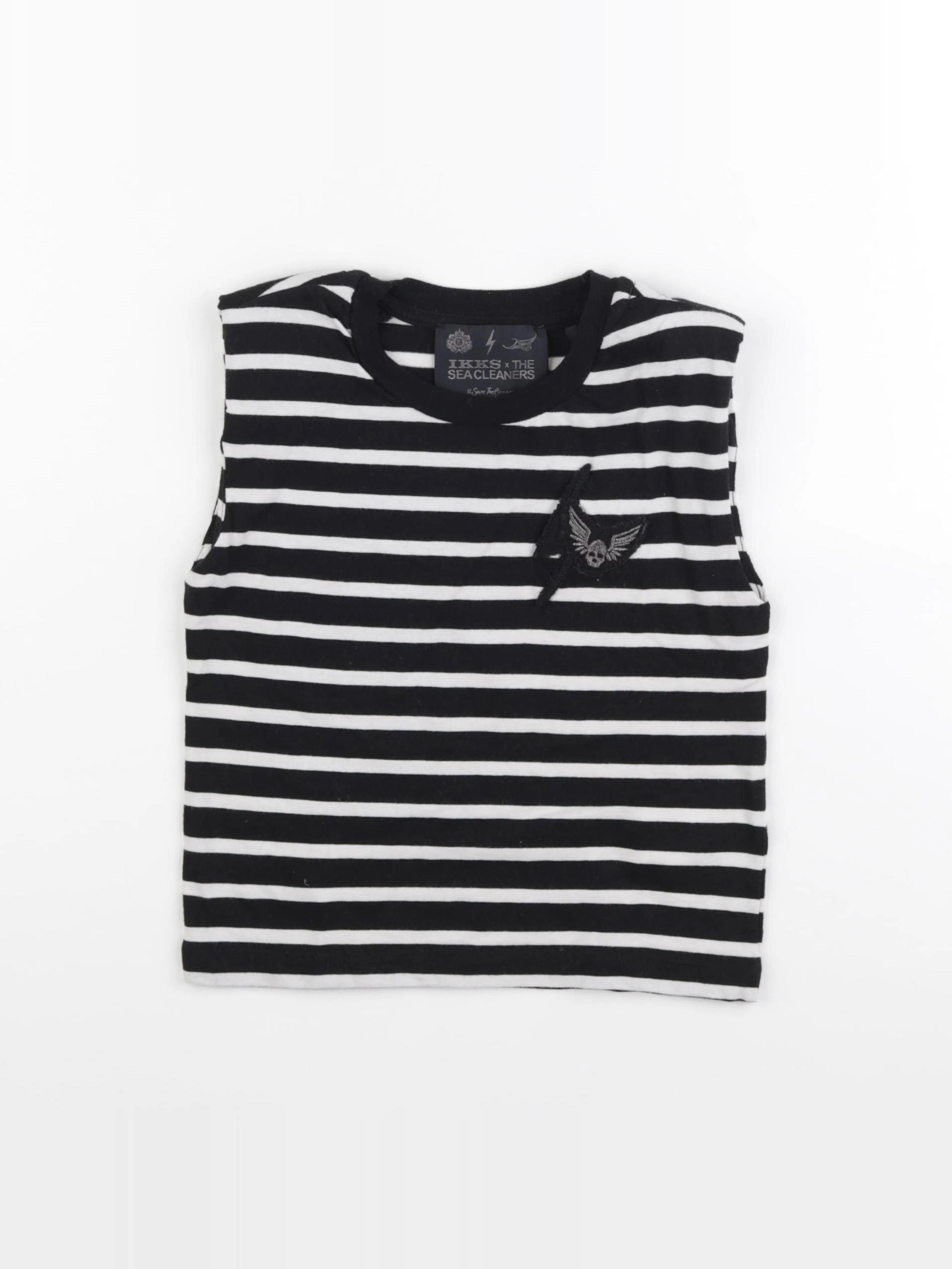 IKKS - débardeur blanc, noir - 6 ans