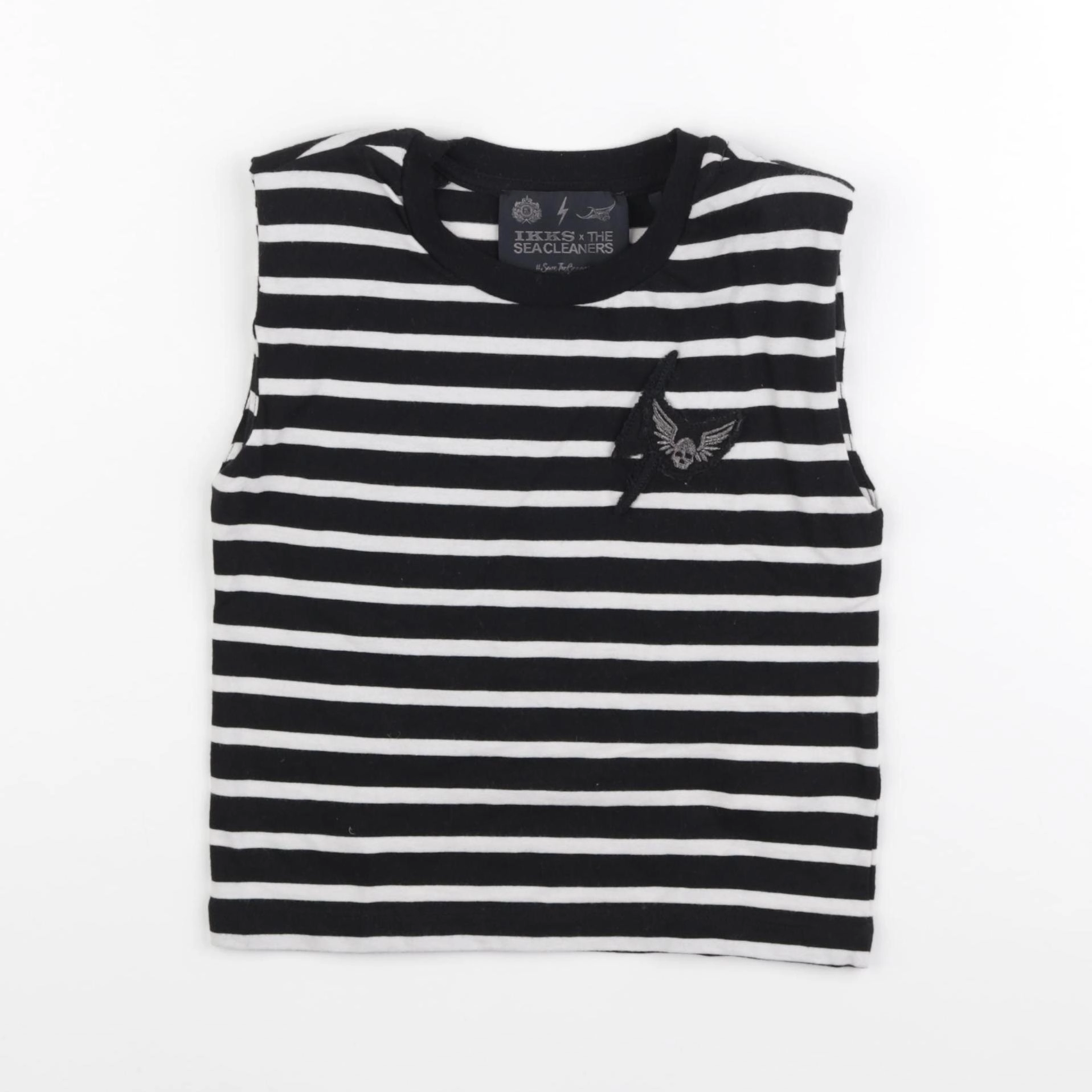 IKKS - débardeur blanc, noir - 6 ans
