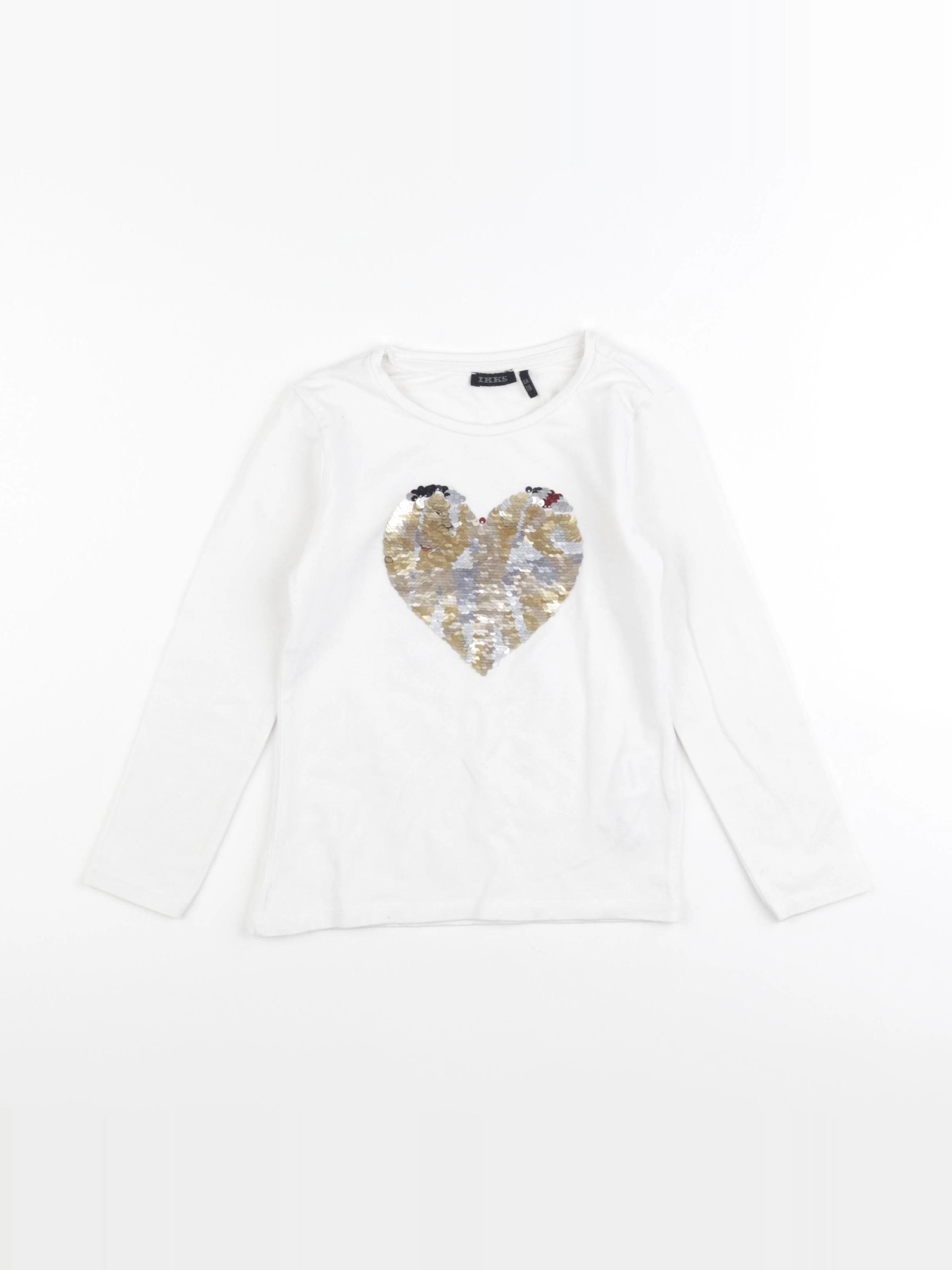 IKKS - tee-shirt blanc - 6 ans
