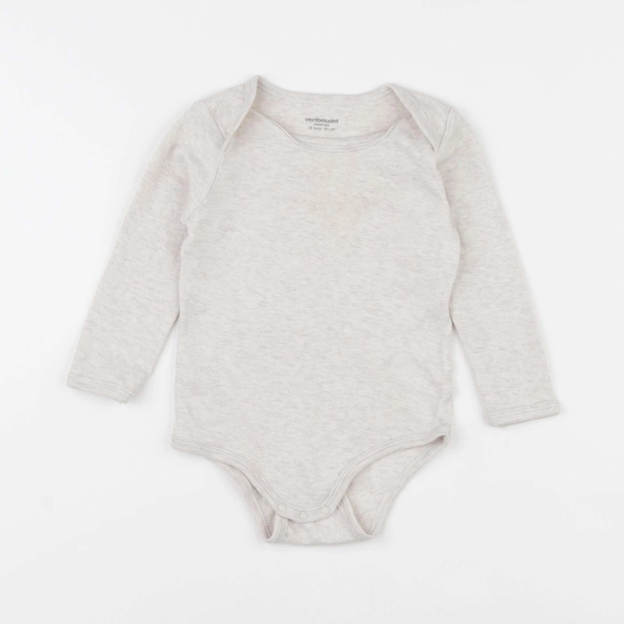Vertbaudet - body beige - 18 mois