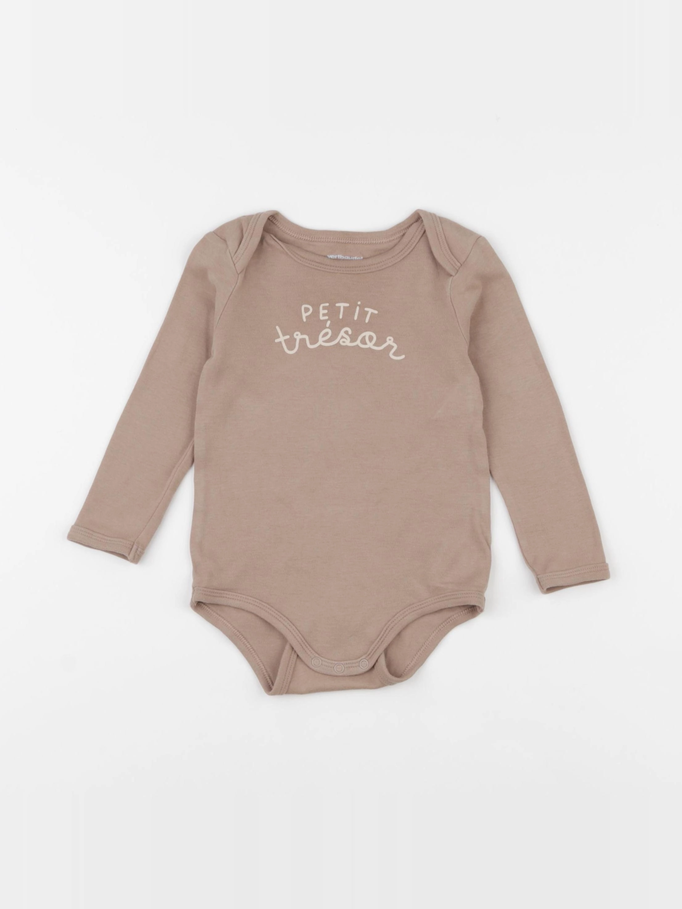Vertbaudet - body marron - 18 mois